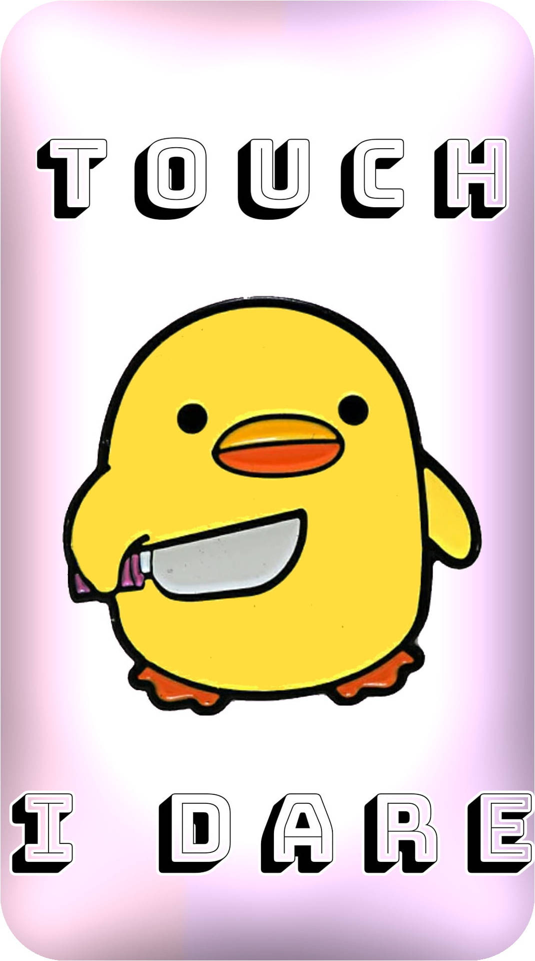 Download Funny Get Off My Phone Duckling Wallpaper