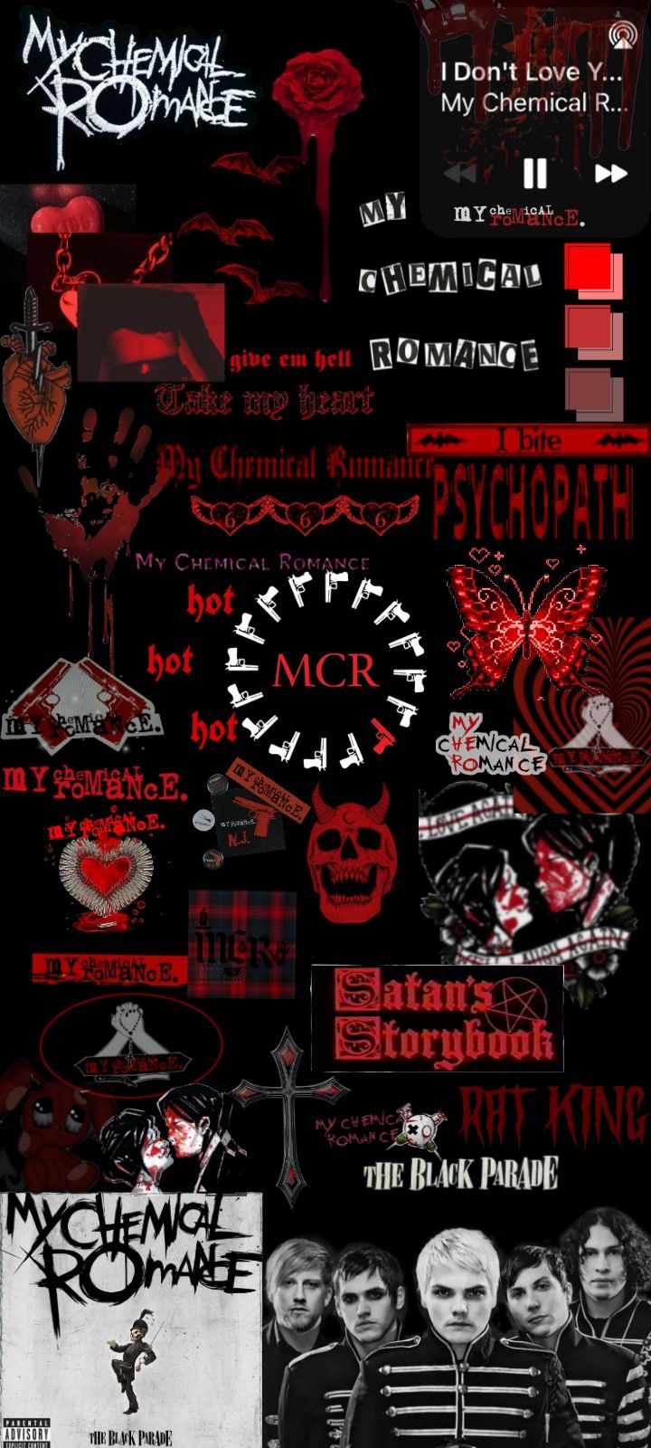 mcr #wallpaper #mychemicalromance #rock #gerardway #rocknroll #dark #black #goth #red #wallpa. My chemical romance wallpaper, My chemical romance, Punk wallpaper