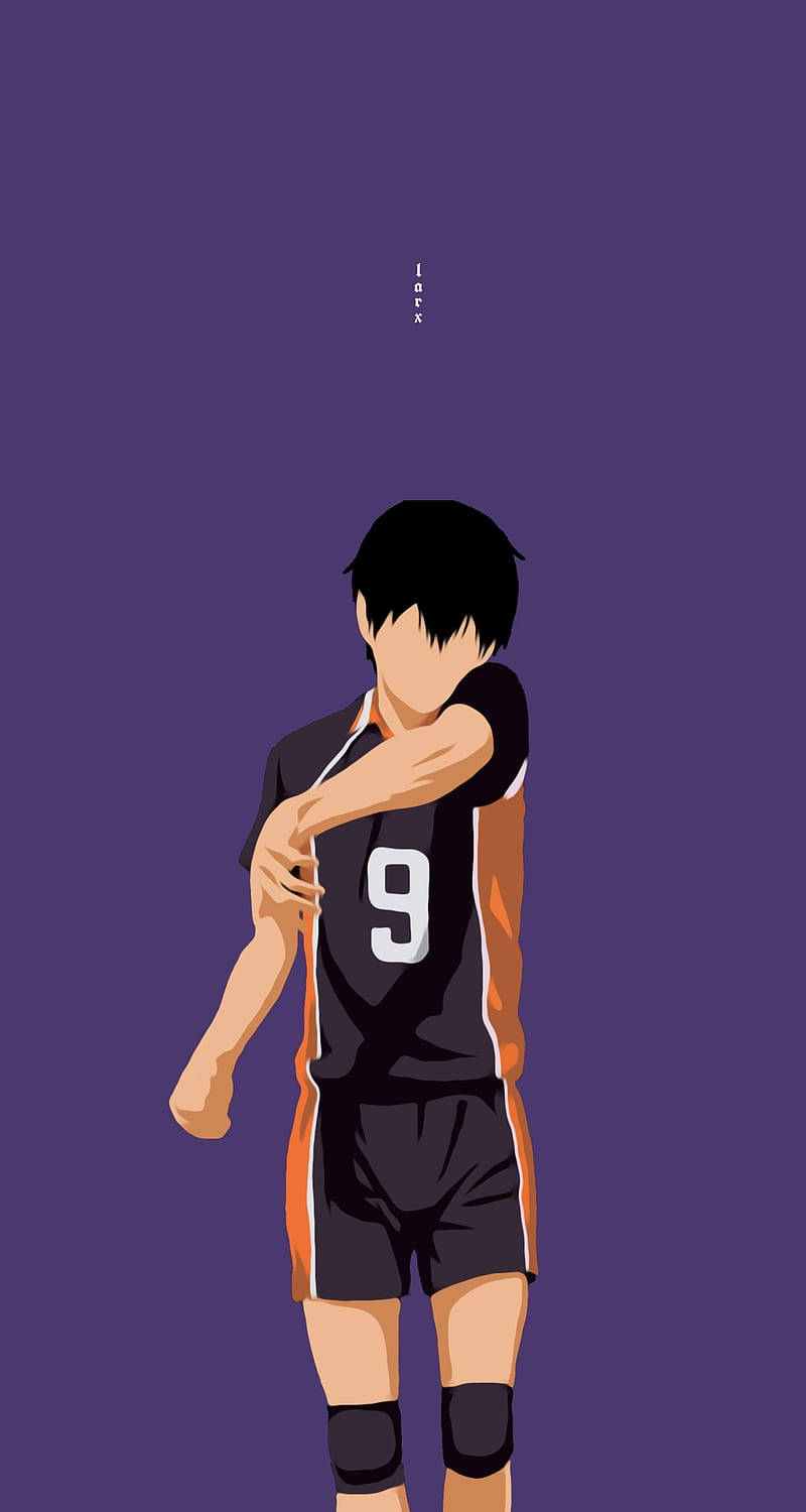 Download Minimalist Anime Phone Tobio Kageyama Wallpaper