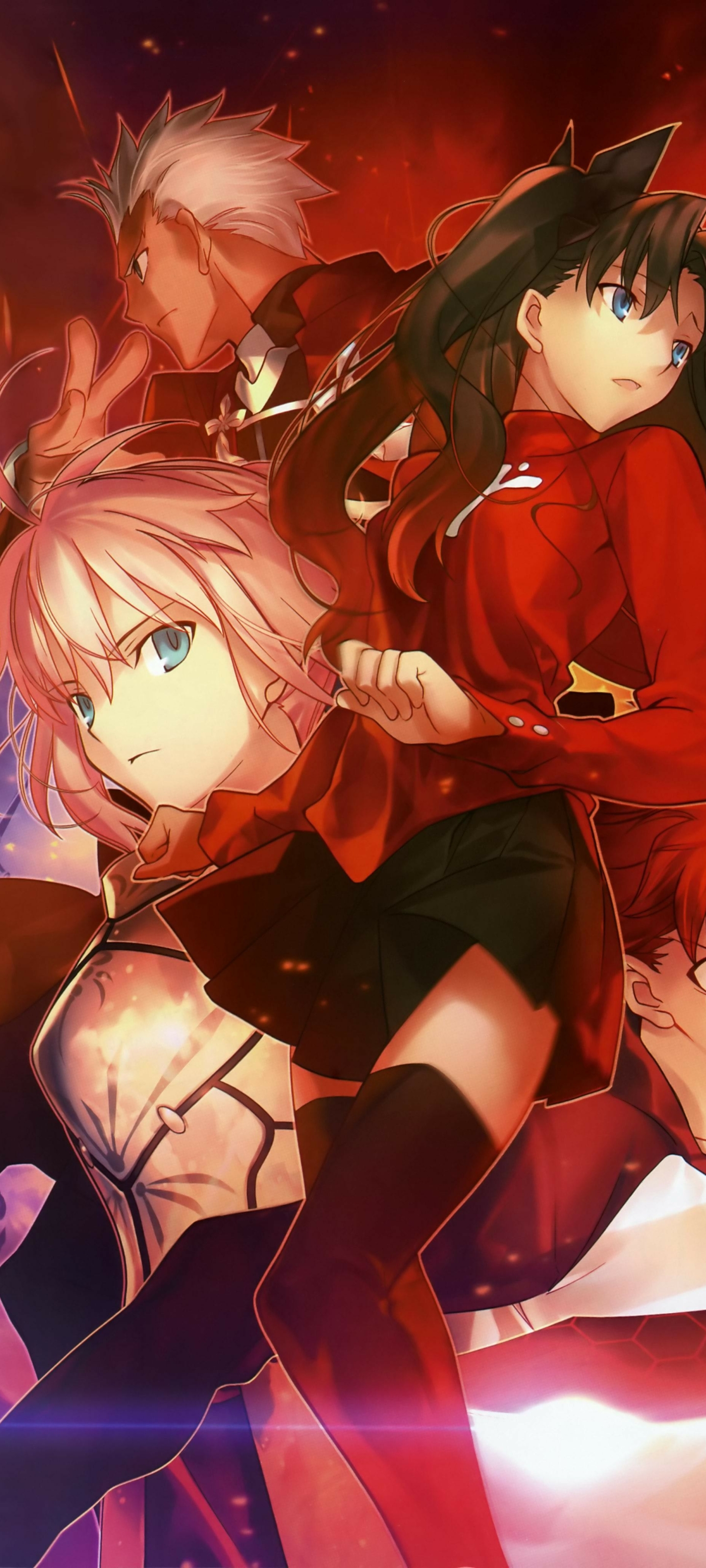 Mobile Wallpaper: Anime, Fate Stay Night, Shirou Emiya, Archer (Fate Stay Night), Rin Tohsaka, Fate Series, 1189405 Download The Picture For Free