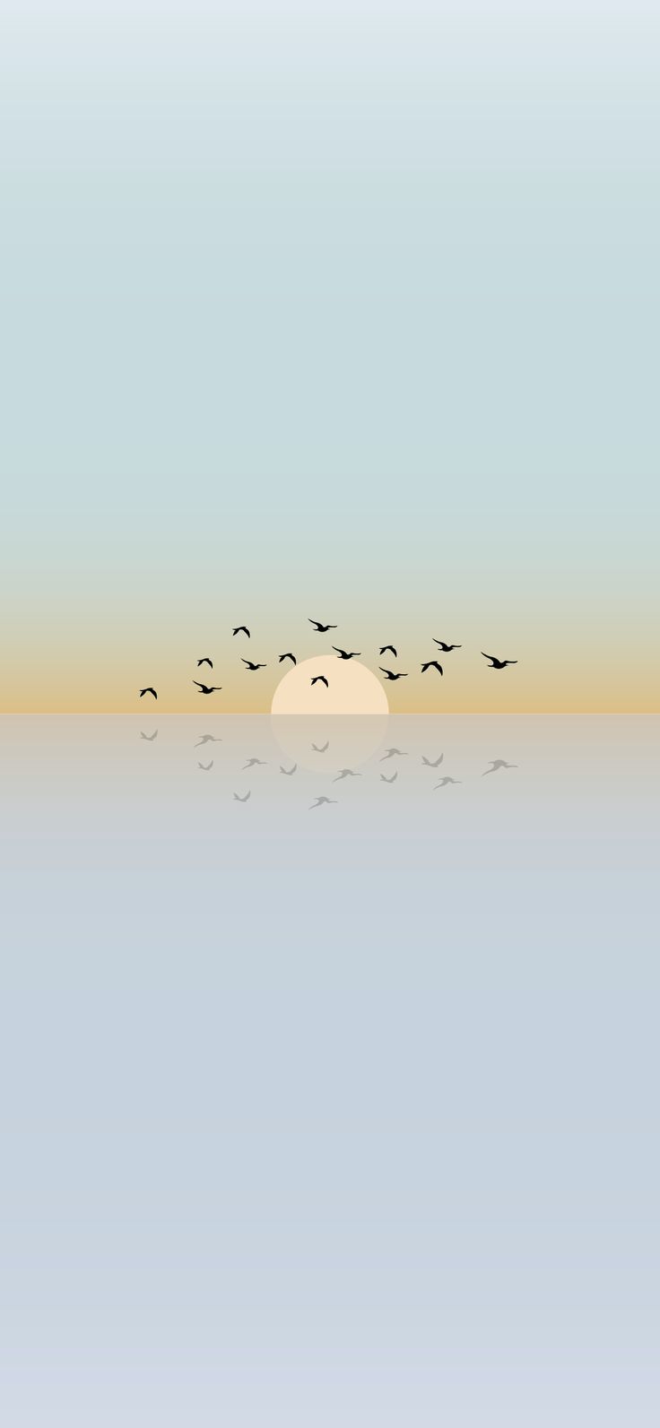 Minimalist phone wallpaper and birds flying. Minimalist wallpaper phone, Minimal wallpaper, Phone wallpaper