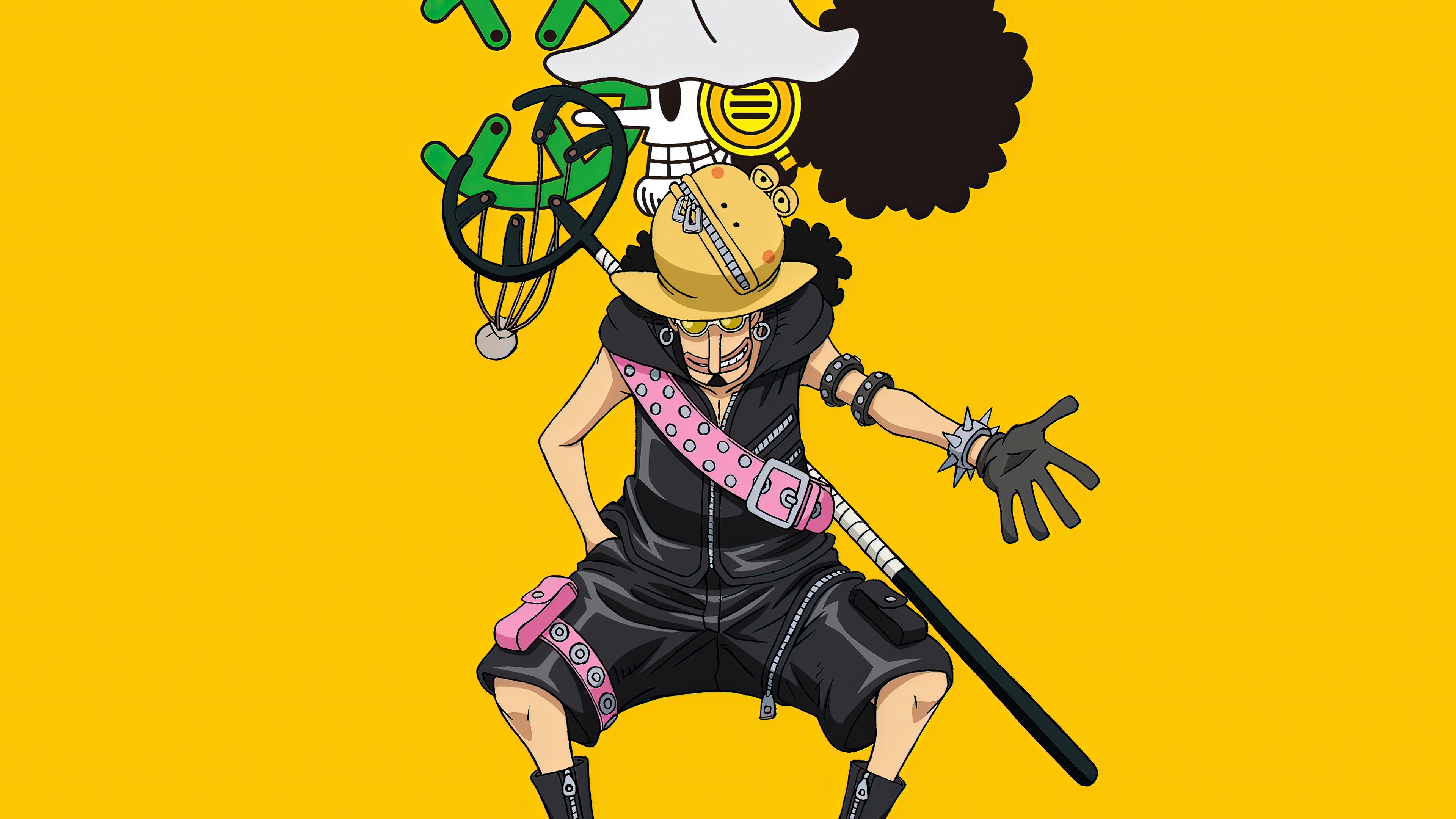 Usopp One Piece Red Anime Wallpaper 4k for Desktop