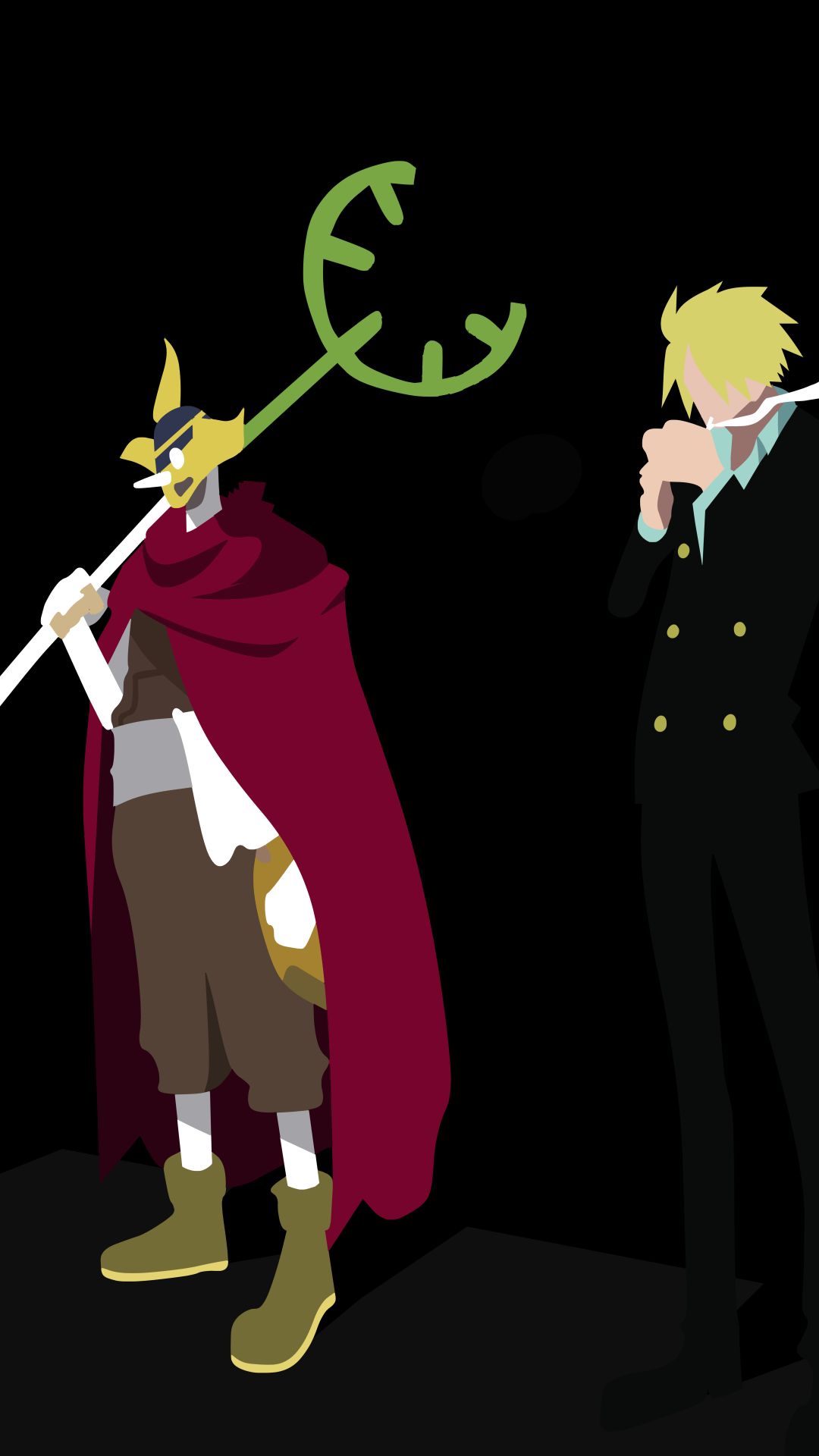 Mobile wallpaper: Anime, Blonde, Staff, Minimalist, One Piece, Usopp (One Piece), Sanji (One Piece), 1156592 download the picture for free