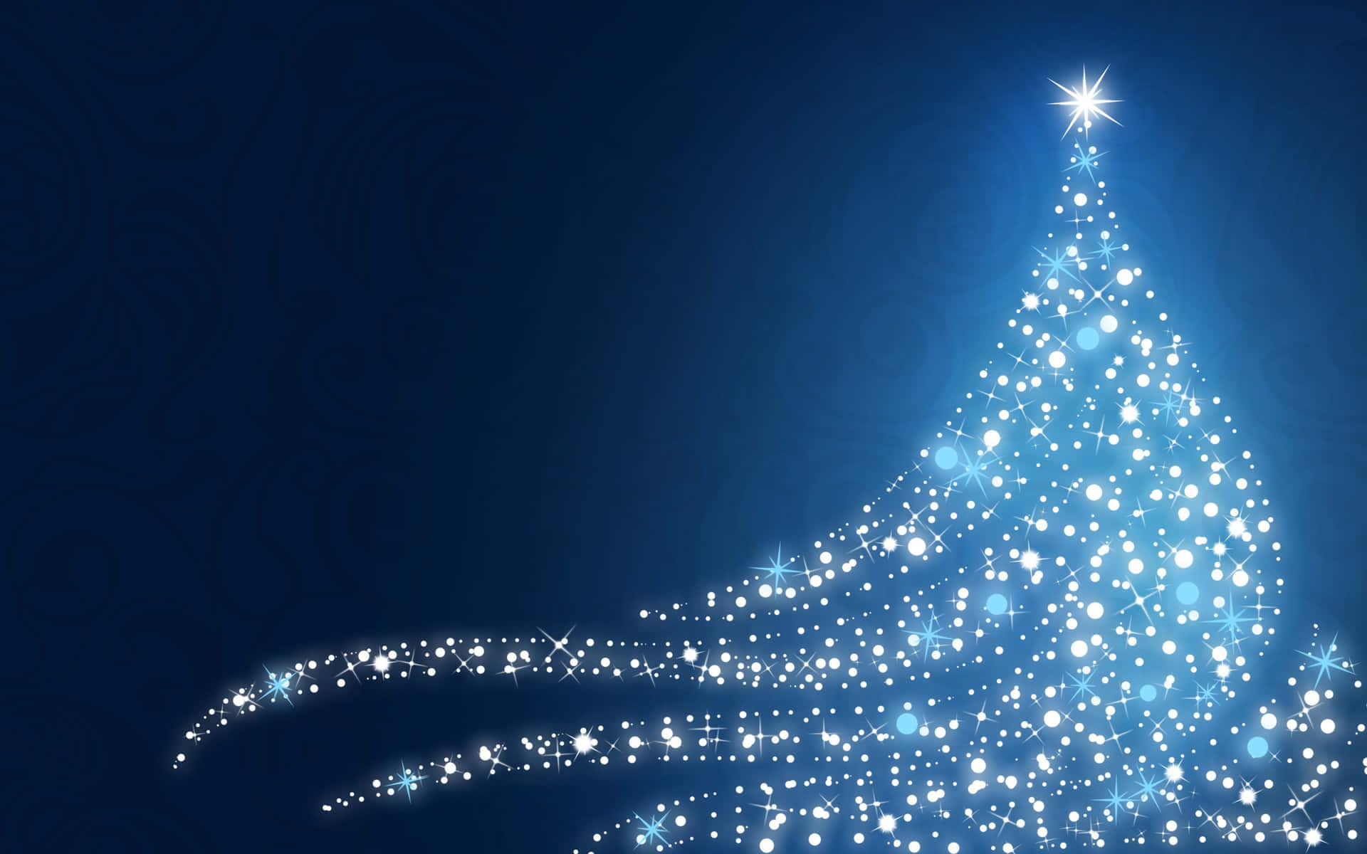 Download Blue Christmas Tree Wallpaper