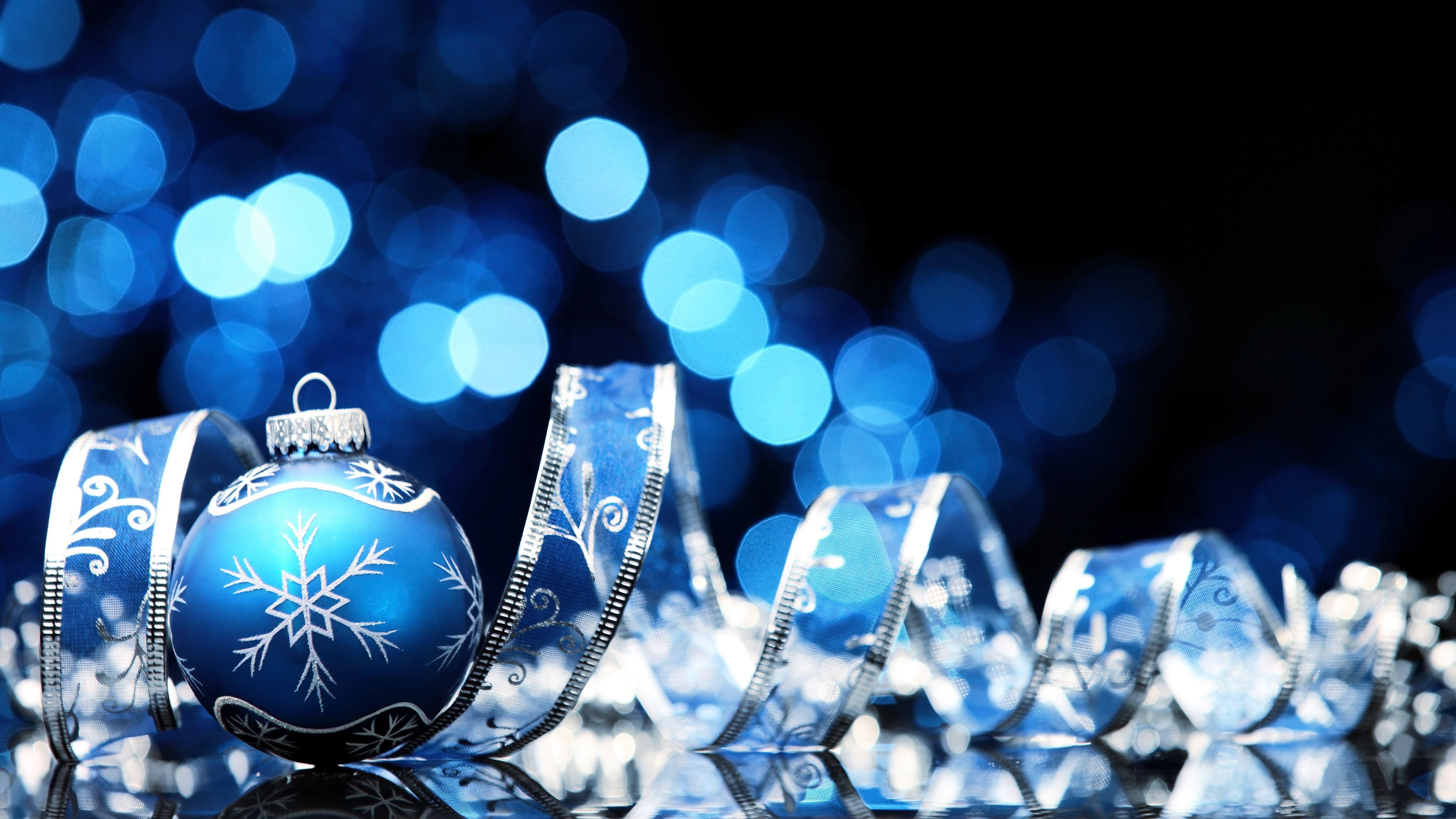 Blue Christmas Background with Blue Christmas Ball​-Quality Free Image and Transparent PNG Clipart