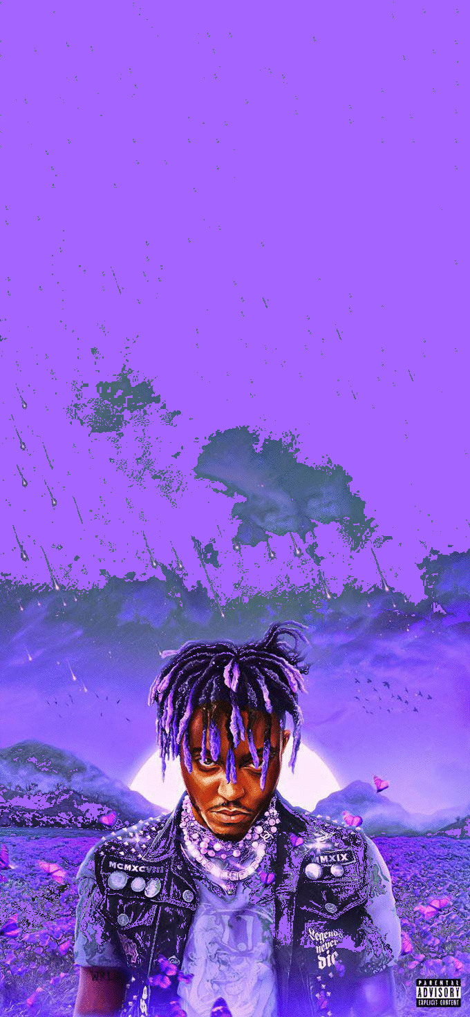 Legends never die purple filter wallpaper