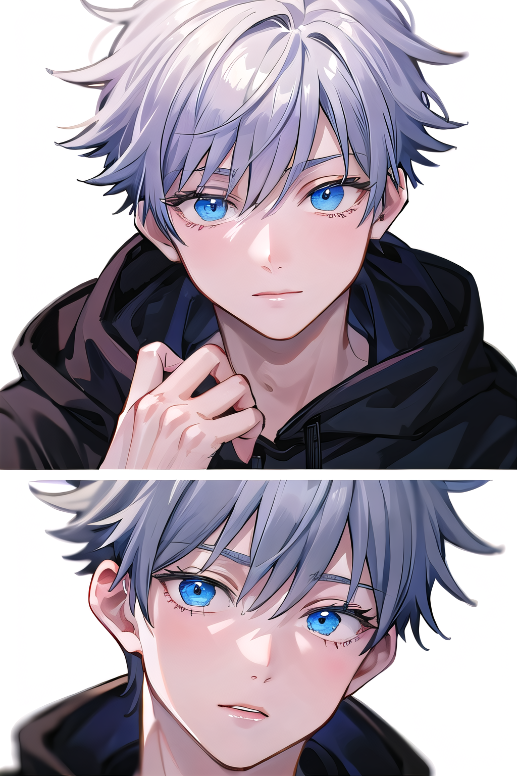 Handsome Anime Boy Blue Eyes 4K by Subaru_sama