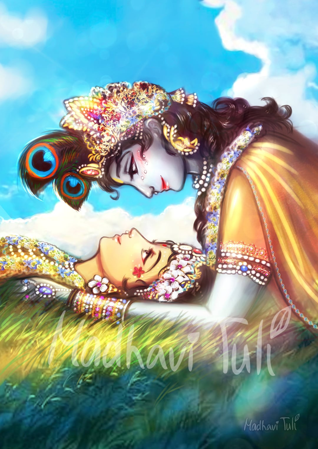 HD File Shri Krishna With Shri Radha 4k High Quality Wallpaper