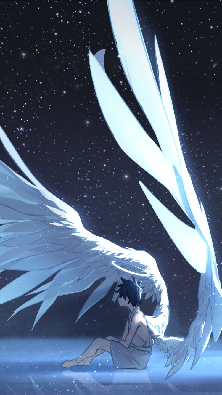 Anime Angel Phone Wallpaper