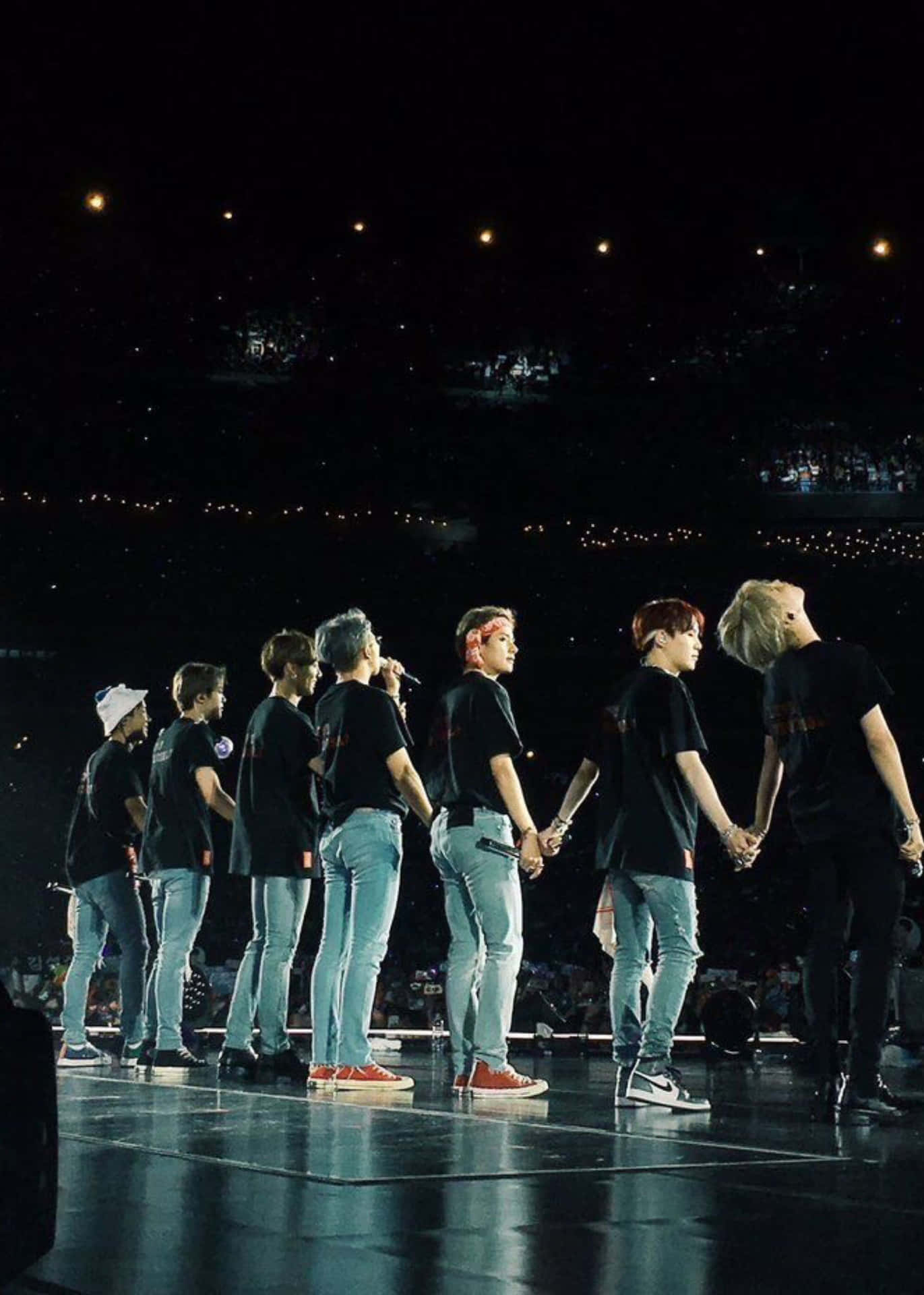 Download Lights Up at a BTS Concert