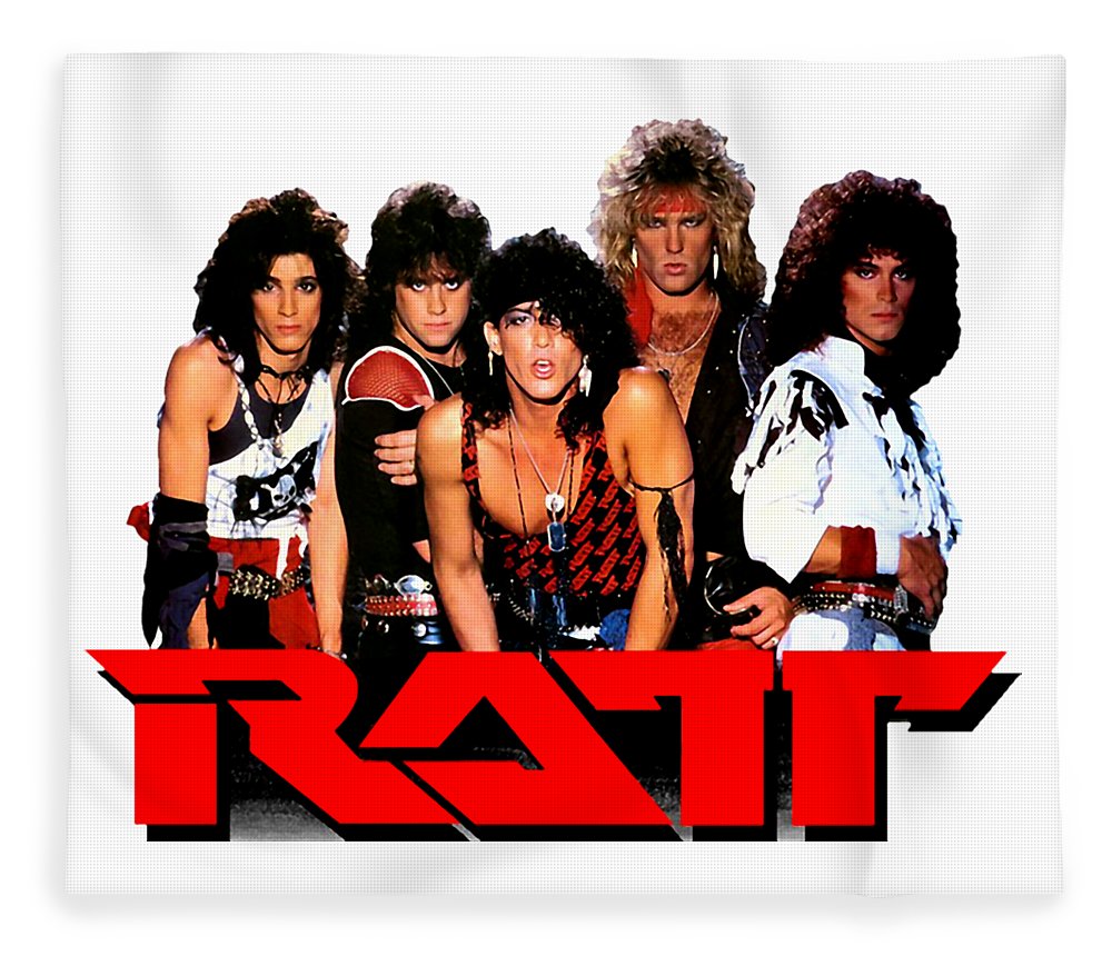Ratt Band Fleece Blanket