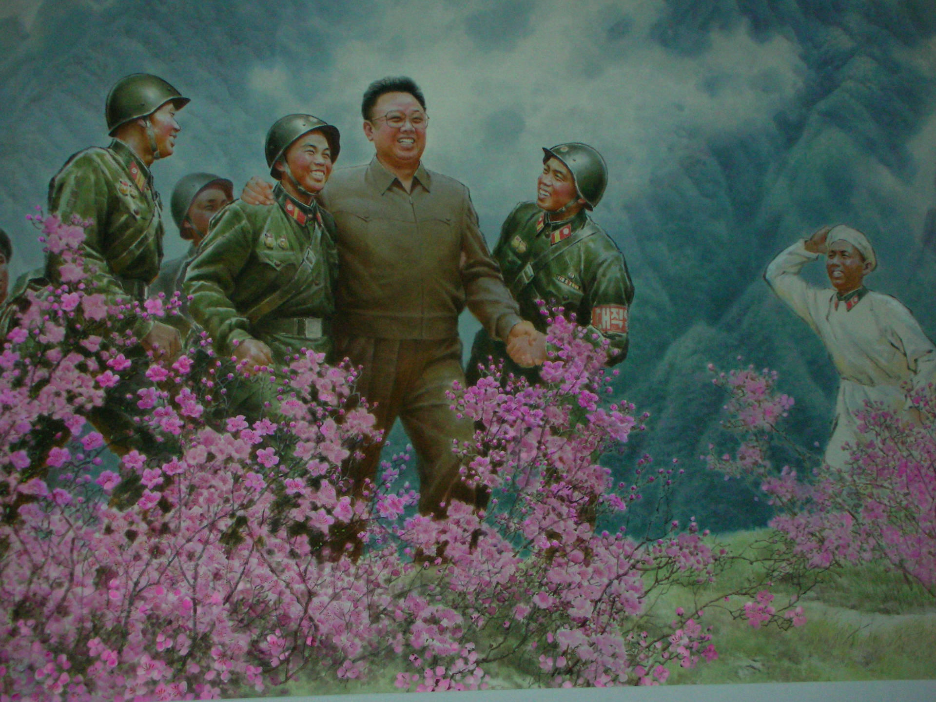 Kim Jong Il Painting Wallpaper