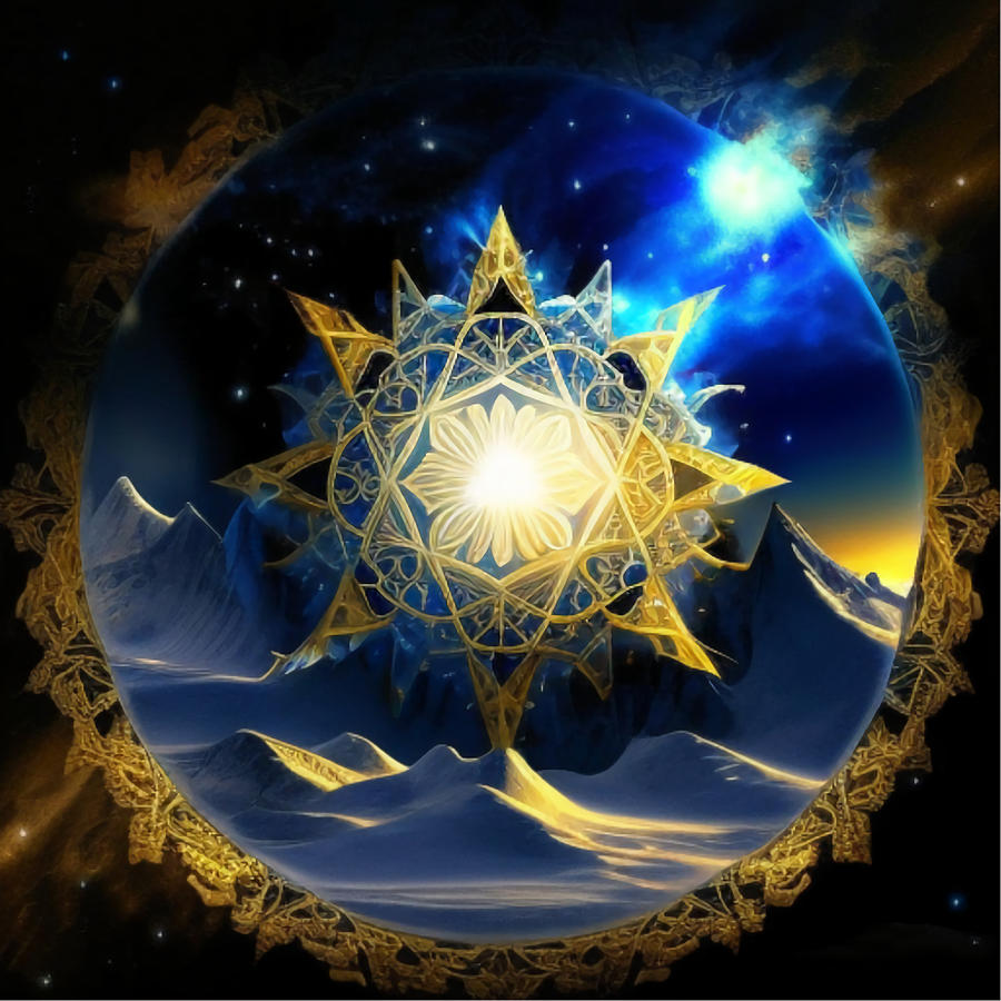 Archangel Metatron Digital Art by Chaos Magick Art J Conductor of Chaos