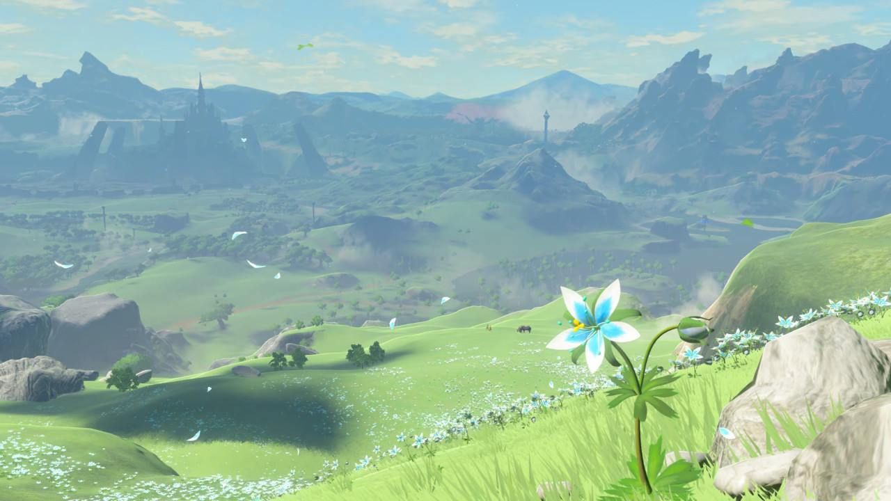 A very pretty picture of the symbolic 'Silent Princess' growing in the fields around Hyrule. This was. Breath of the wild, Legend of zelda, Legend of zelda breath