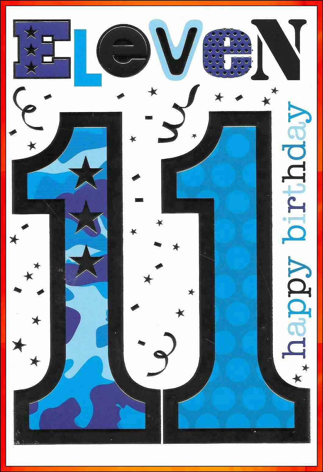 Adorable Happy 11th Birthday Image