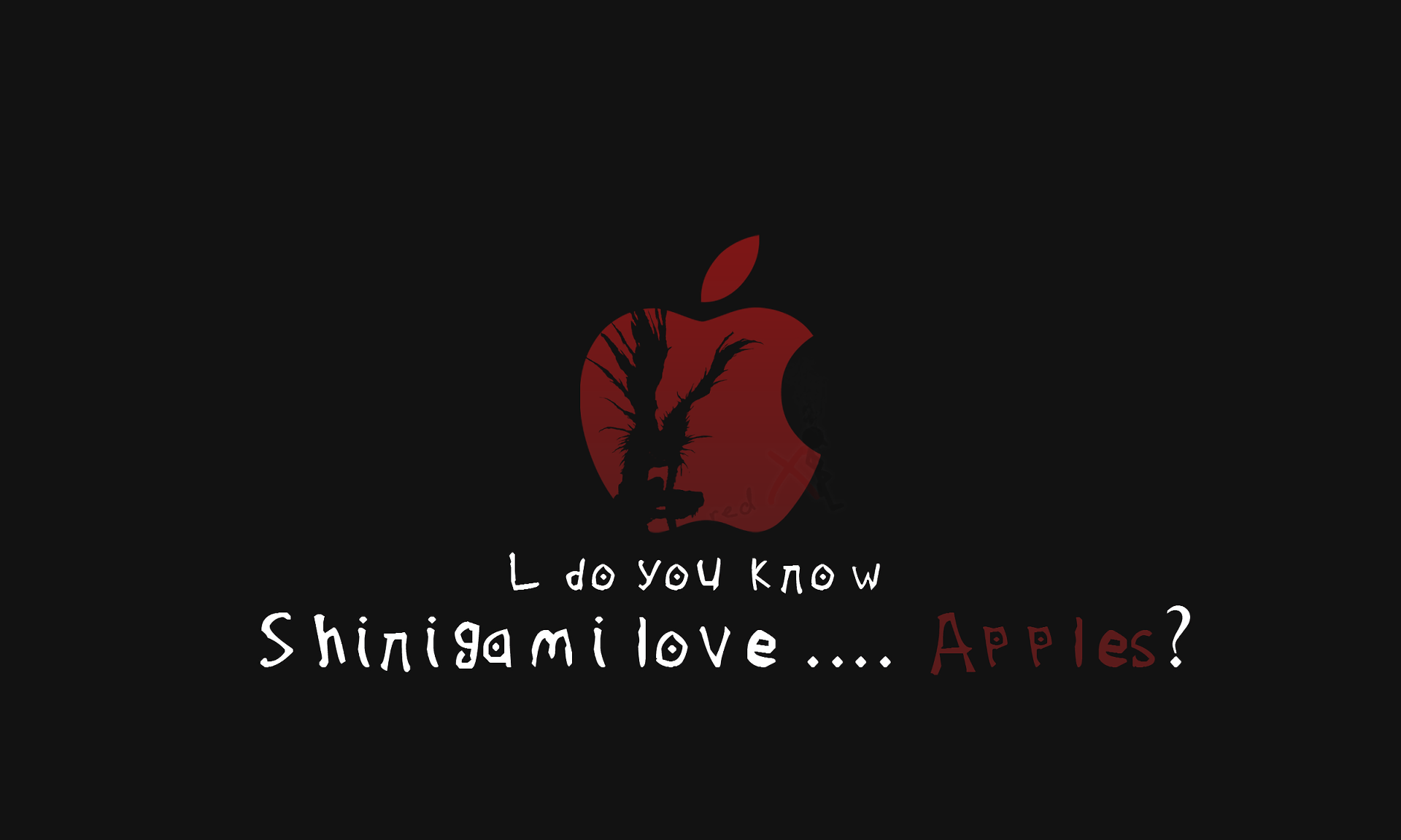 Death Note, apples, Ryukx1152 Wallpaper