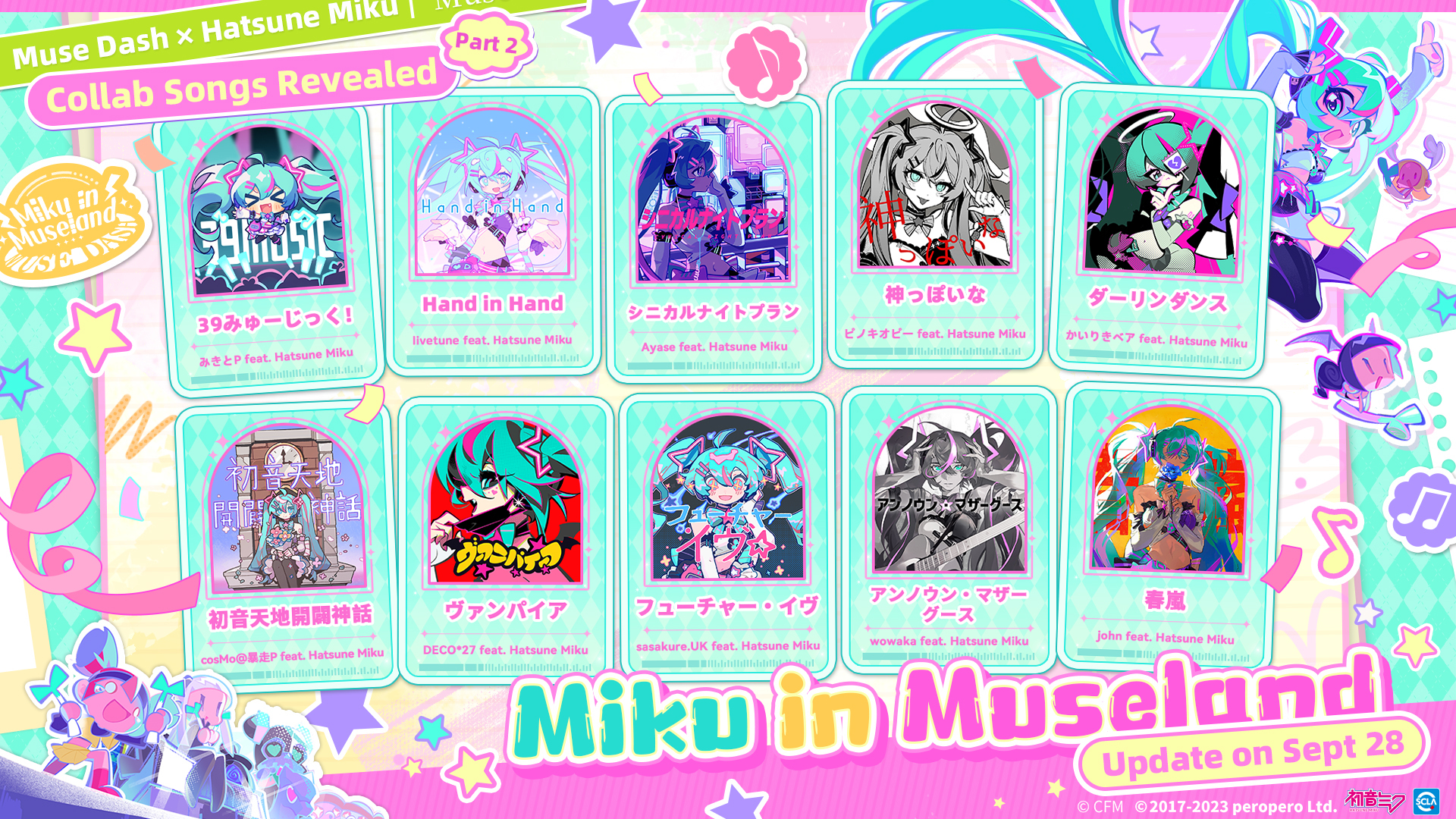 Hatsune Miku Collab Updated! · Muse Dash update for 28 September 2023 · SteamDB