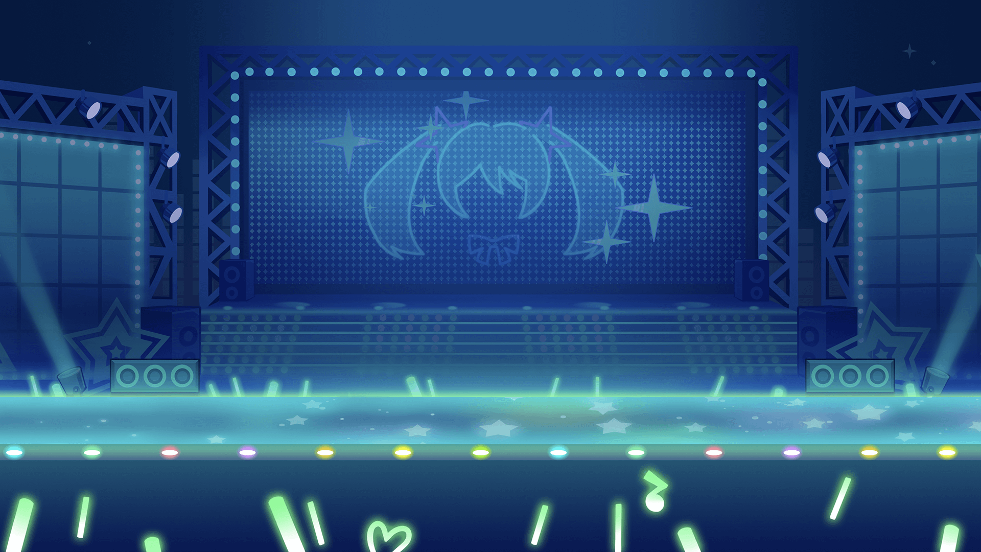 Miku in Museland Stage (Muse Dash × Hatsune Miku)