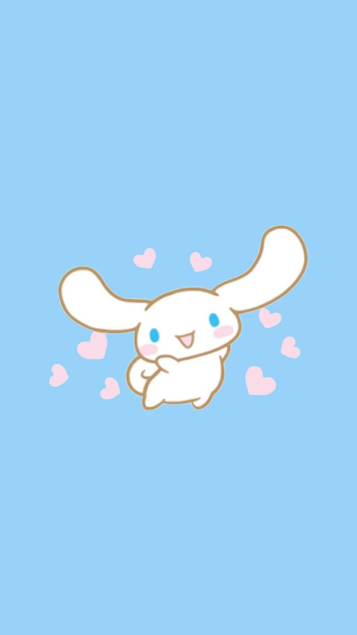 Cinnamoroll Wallpaper Cinnamoroll Wallpaper with the keywords Aesthetic, Background, Blue, cinnamo. Cute cartoon wallpaper, Character wallpaper, Sanrio wallpaper