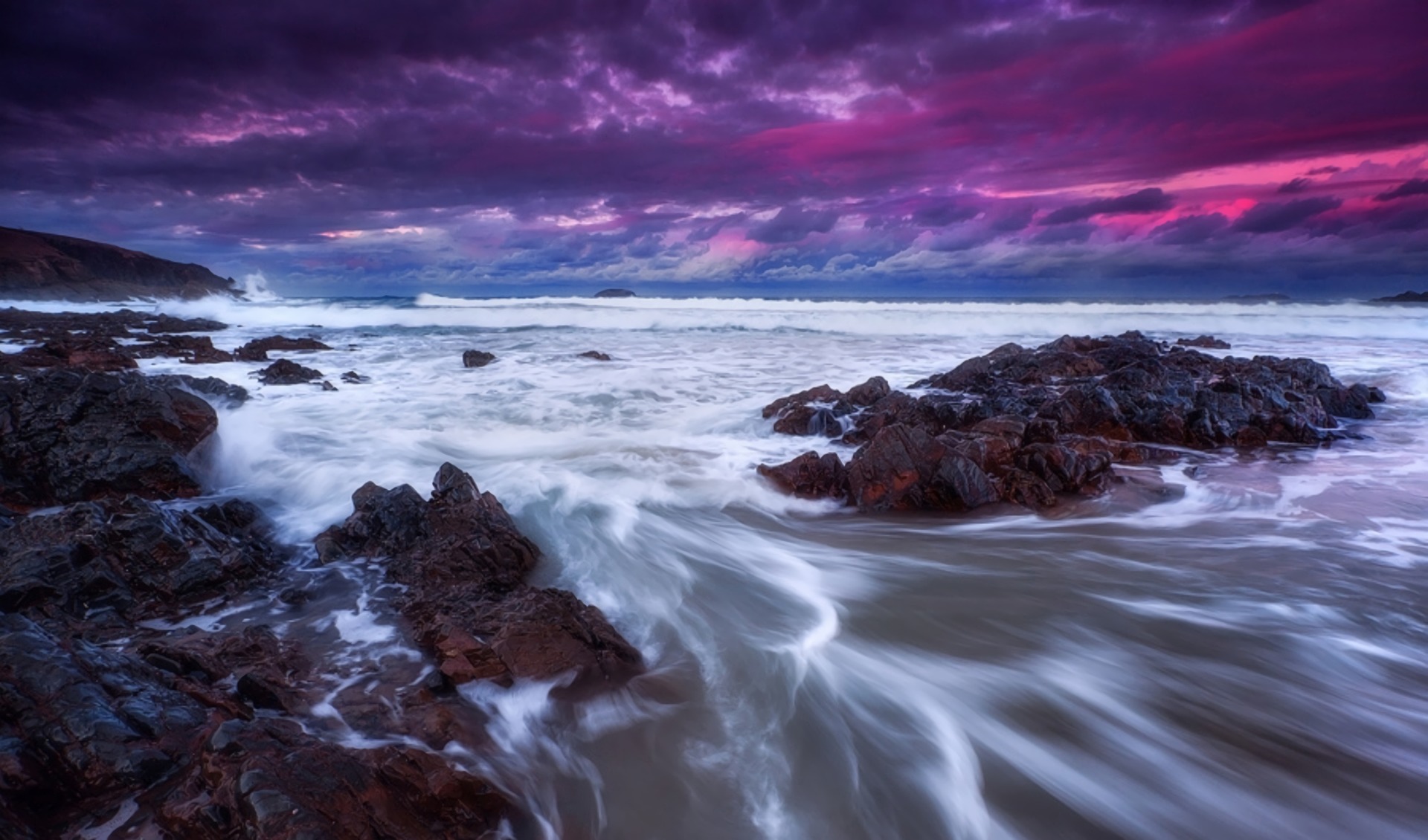 Purple Ocean Sunset