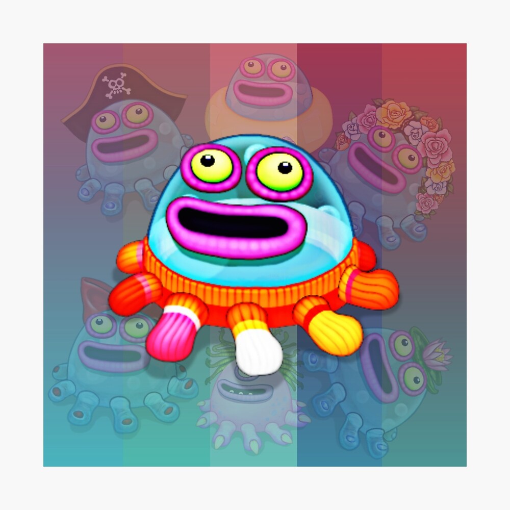 My Singing Monsters character Toe Jammer Poster