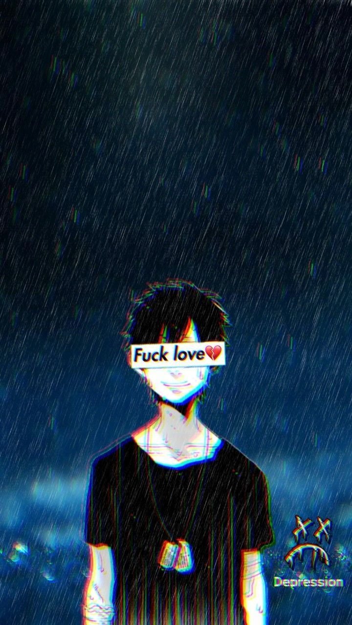 Sad boy anime phone Wallpaper Download