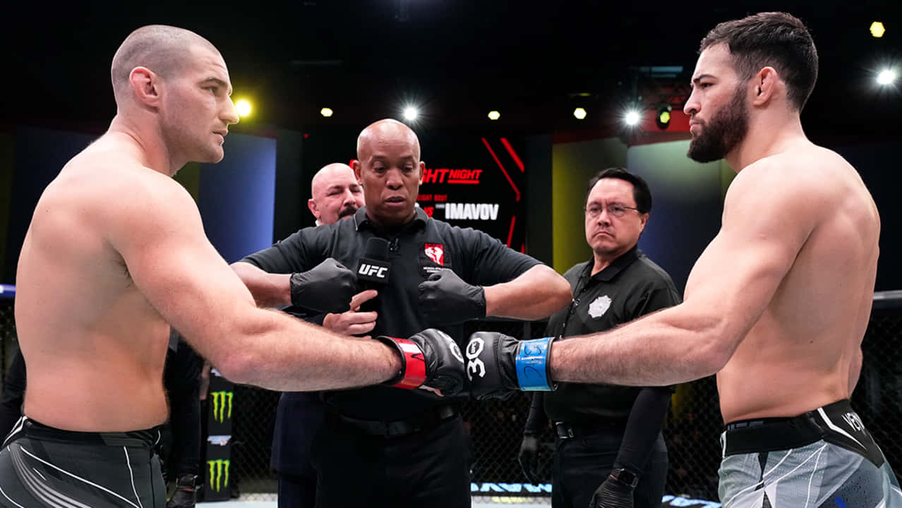 Download Nassourdine Imavov Meeting Sean Strickland Wallpaper