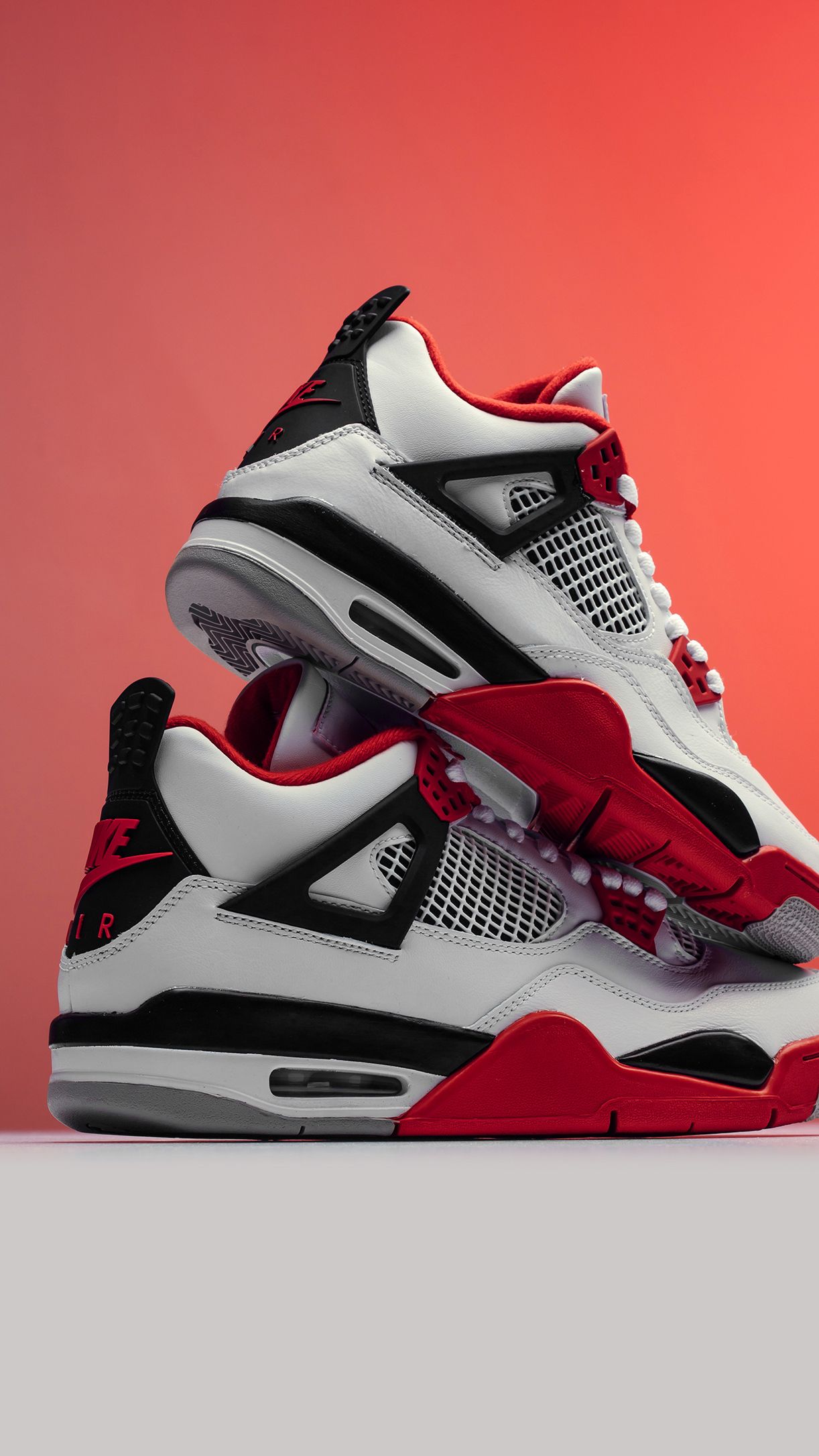 Air Jordan 4 'Fire Red'. Jordan 4 fire red, Jordan shoes wallpaper, Air jordan 4 fire red
