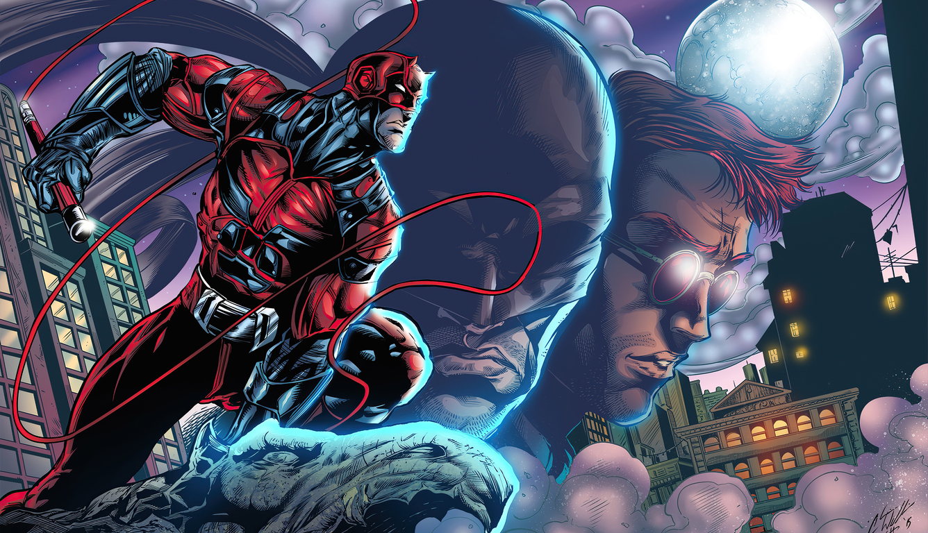 Daredevil Superhero Art 4k