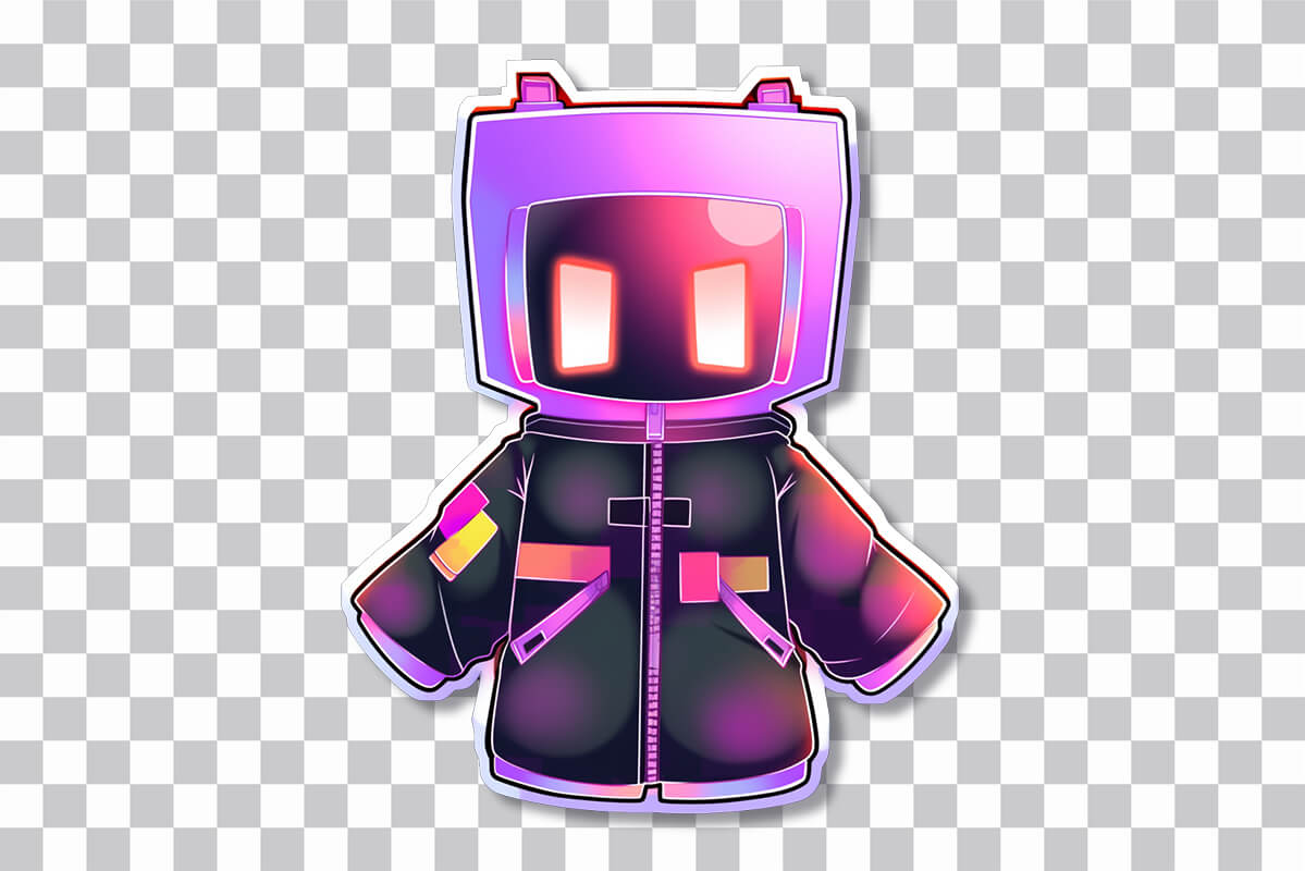 Neon Roblox Boy Sticker Cool Roblox Stickers for Free