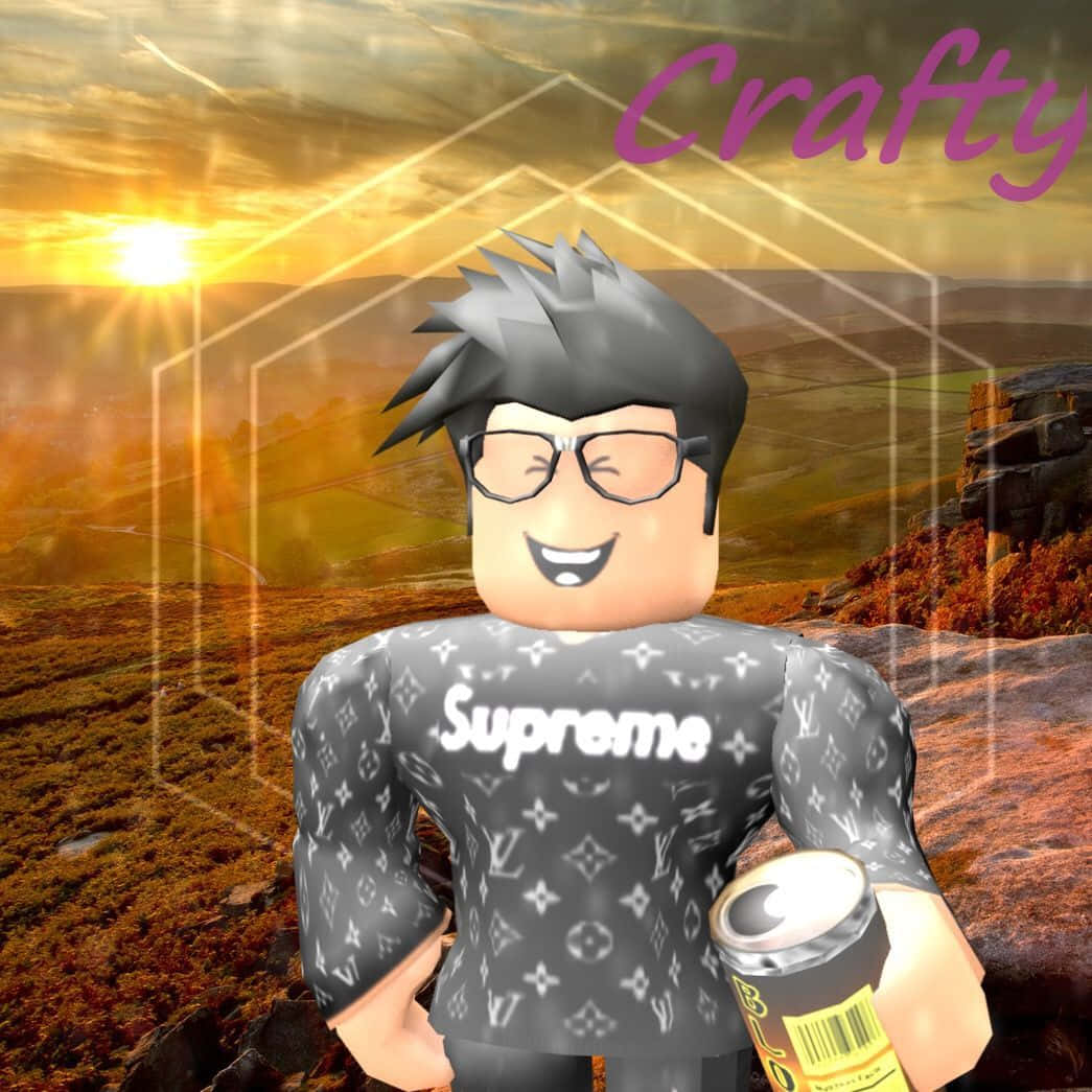 Download Enjoying the Virtual World with Roblox Boy Wallpaper