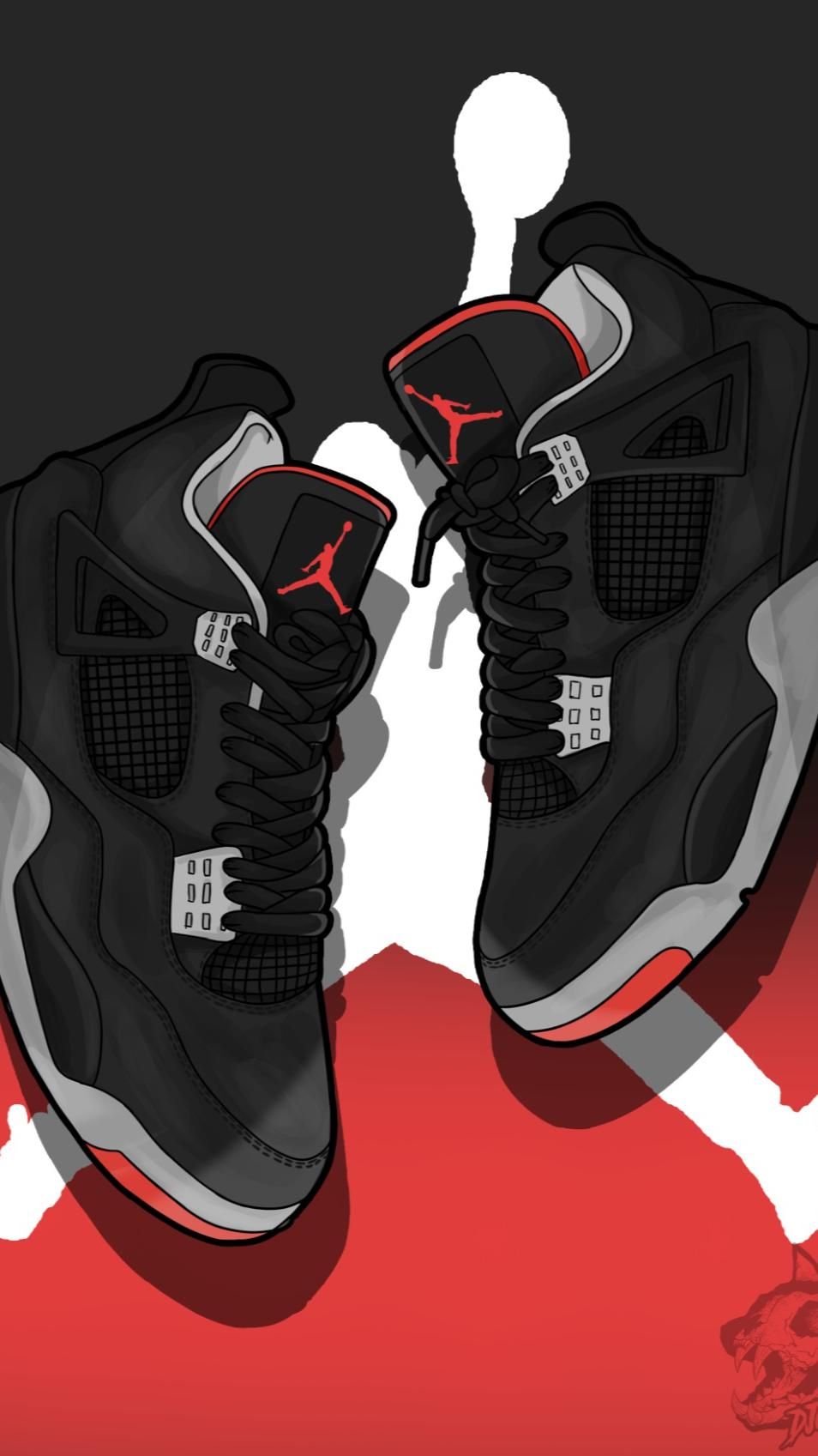 Jordans 4 retro black. Jordan 4 bred, Nike air jordan shoes, Jordan shoes wallpaper