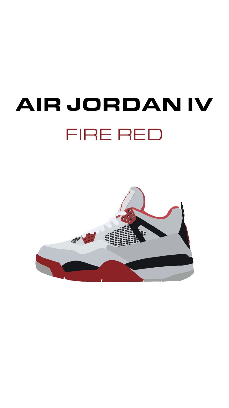 Julius Flemming - #jordan 4, Fire Red wallpaper