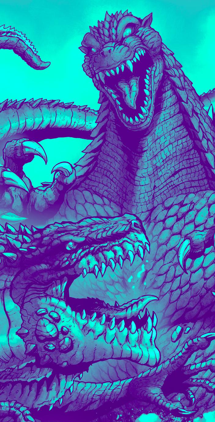 What do you guys think of my phone Godzilla wallpaper