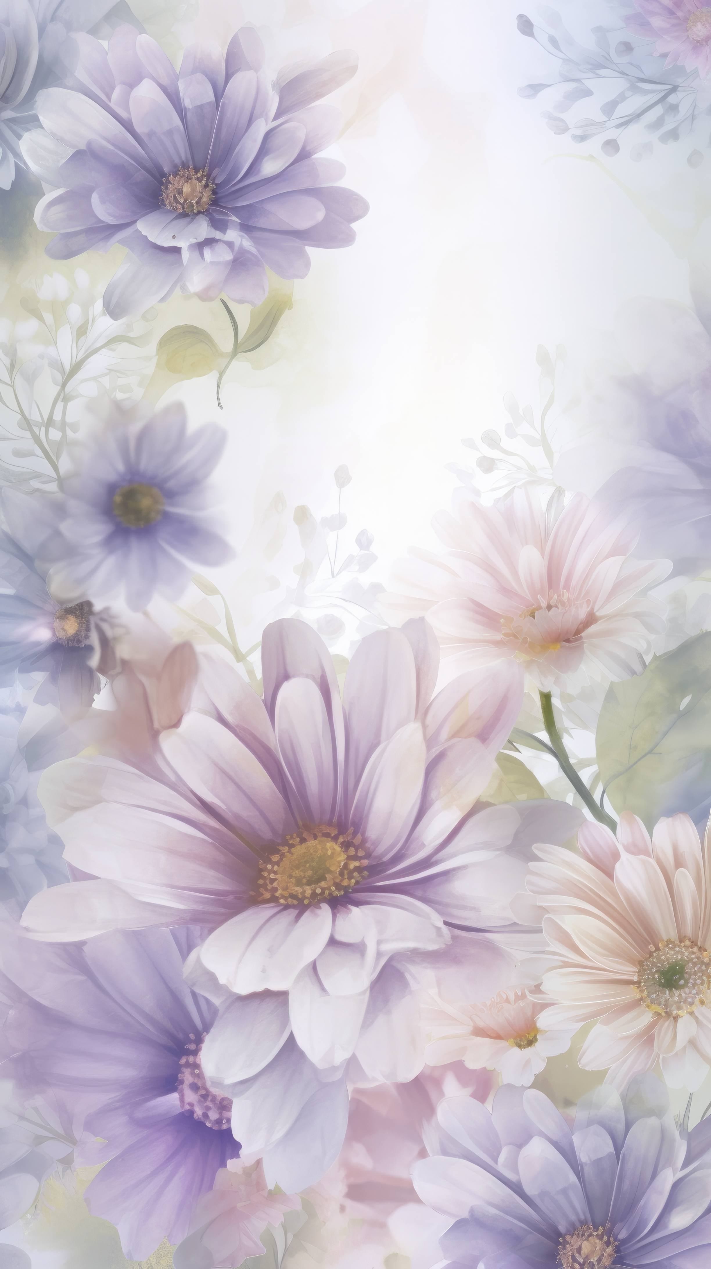 Free AI art image of floral background