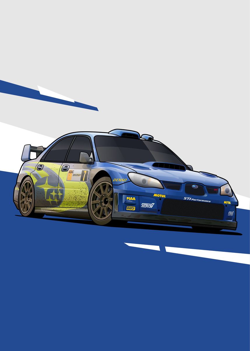Subaru Impreza WRX STi' Poster