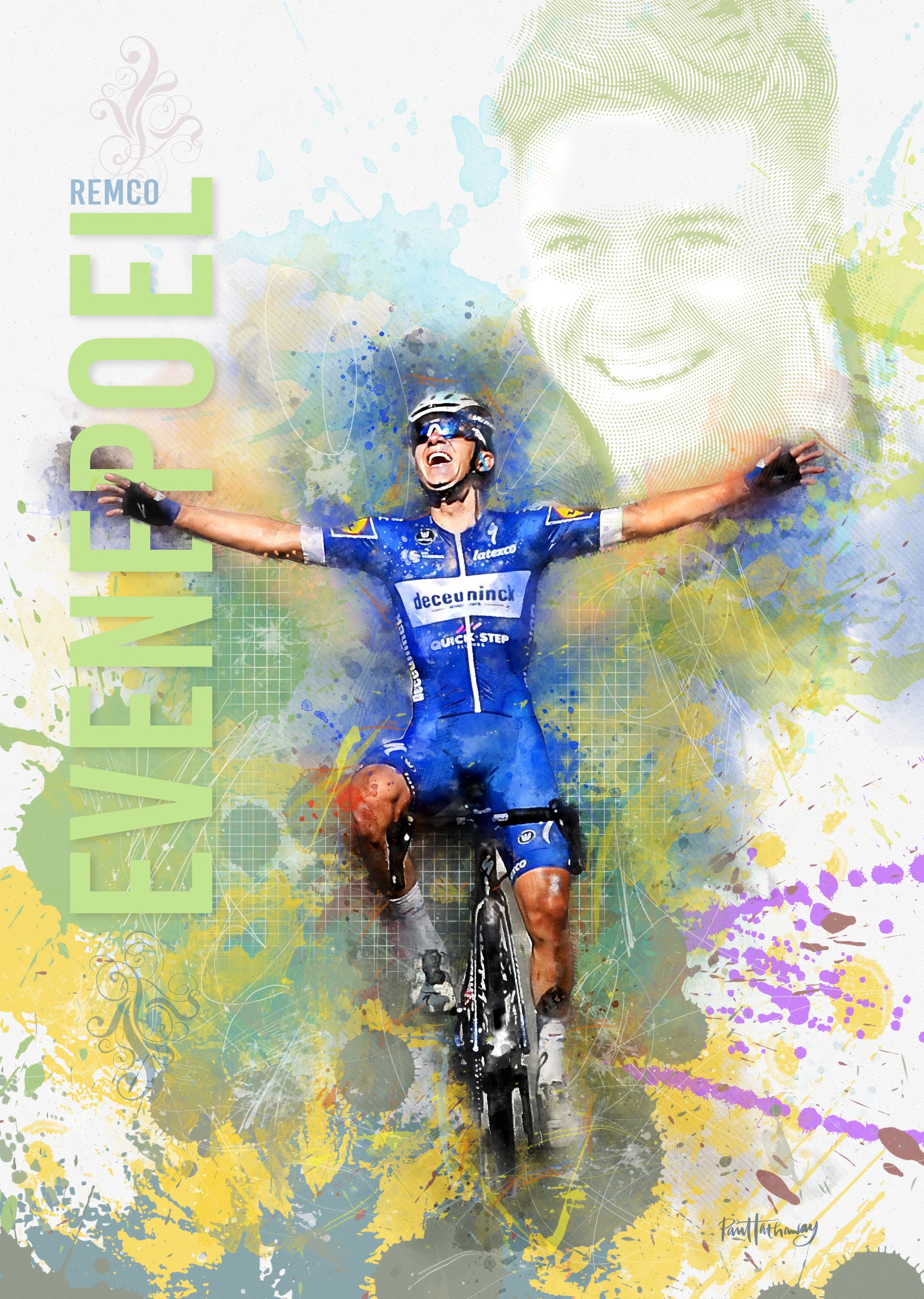 Remco Evenepoel Art Print 1