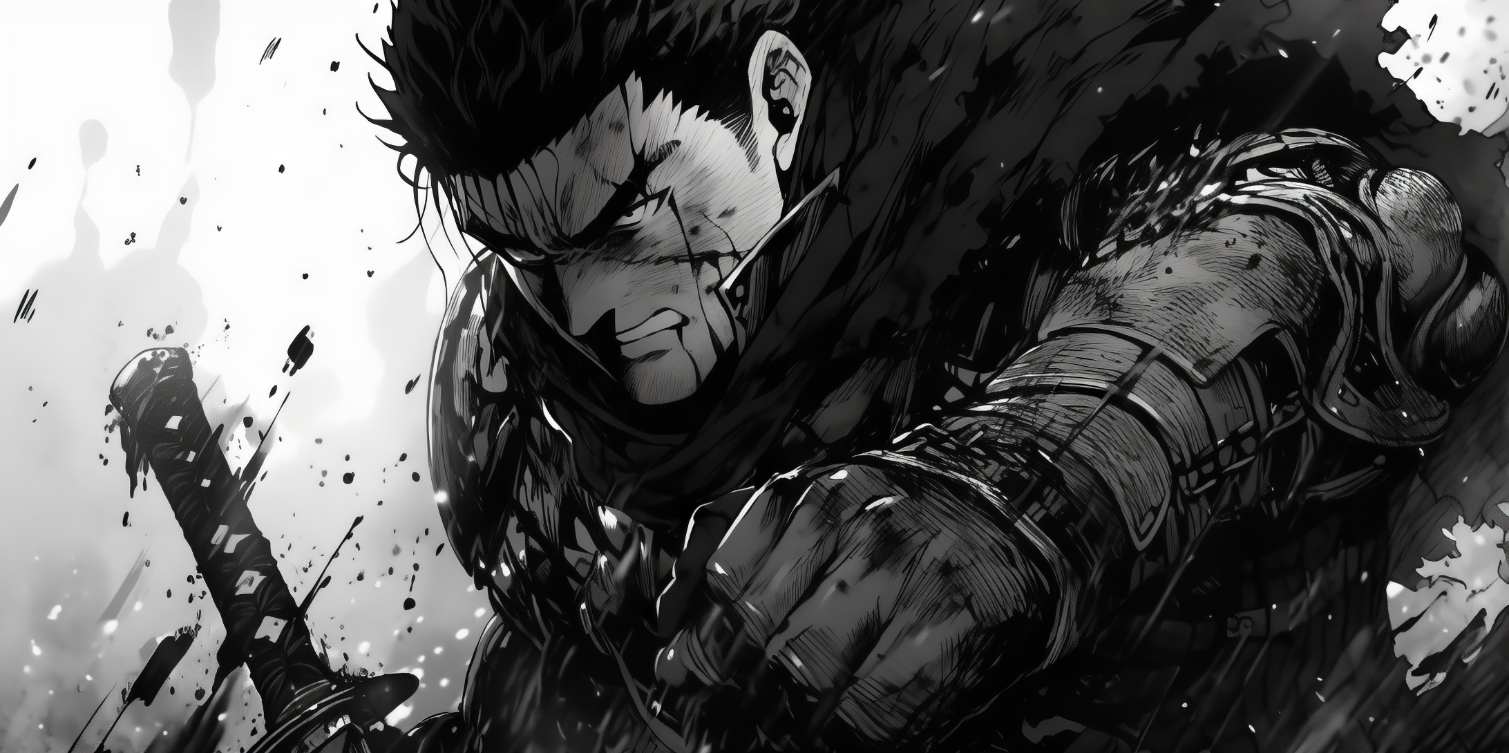 Berserk in Manga Style Wallpaper