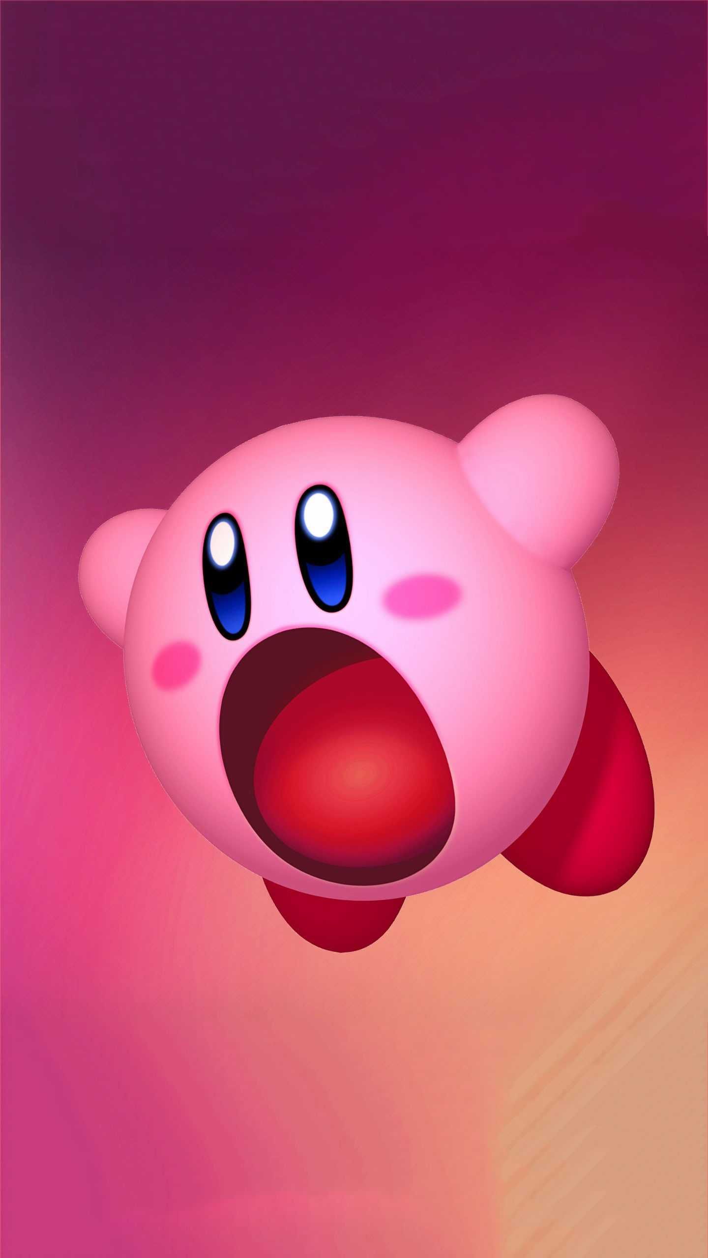 Kirby Wallpaper Phone Free HD Wallpaper. Kirby, Happy wallpaper, Kirby mouth open