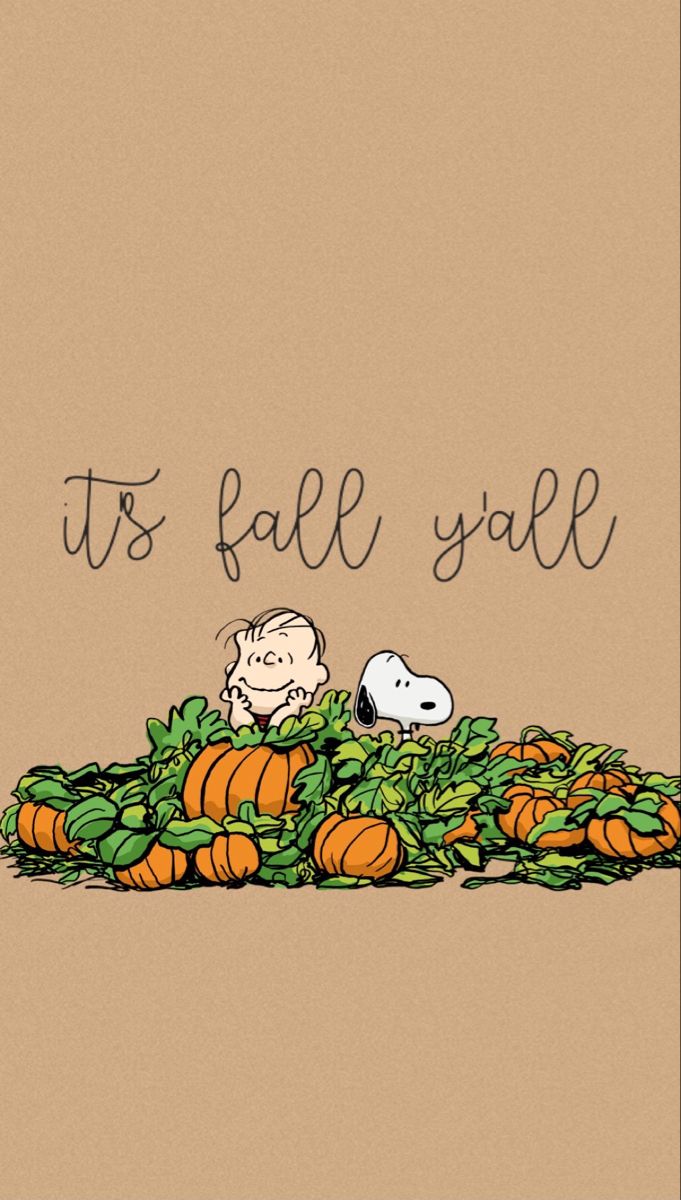 It's Fall Y'all. Charlie brown wallpaper, Snoopy wallpaper, Fall wallpaper