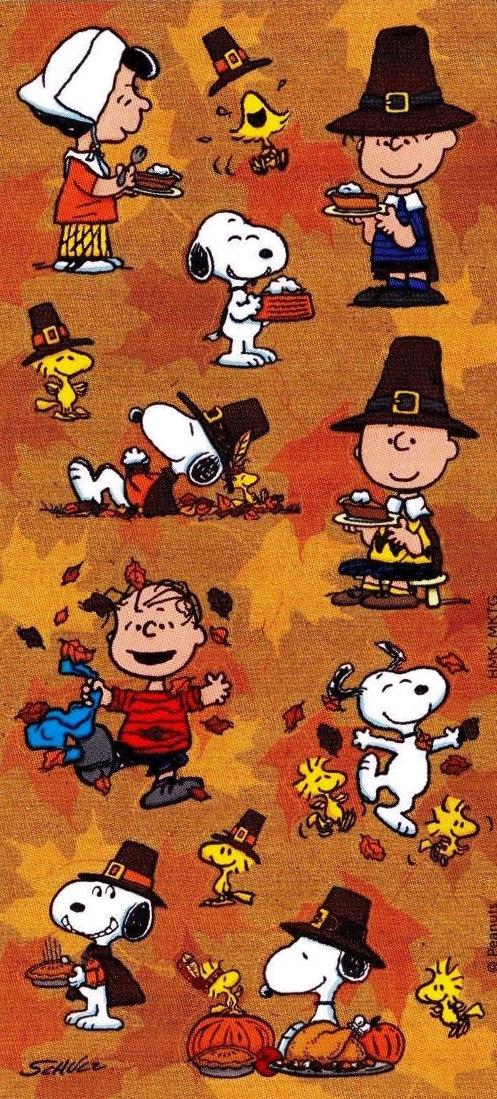 Download Peanuts Thanksgiving Artwork Wallpaper