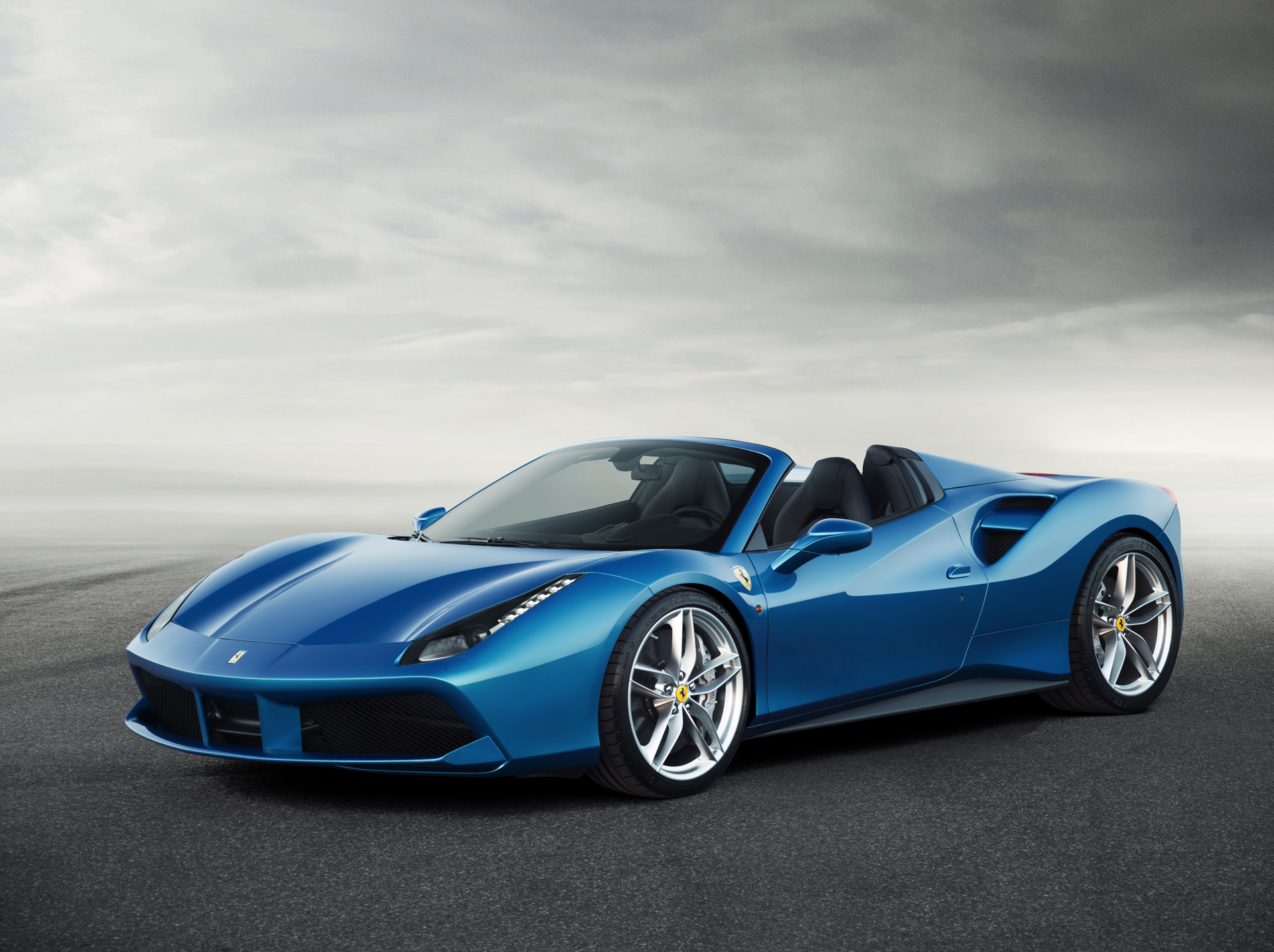 Ferrari 488 Spider convertible supercar