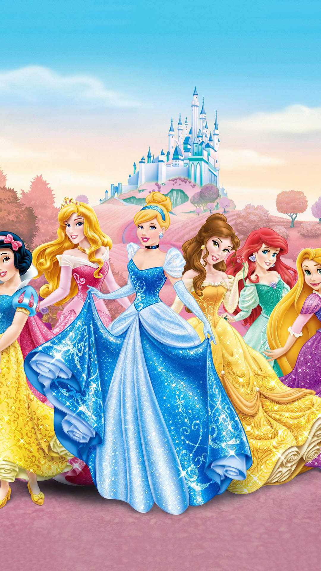 Download “A dream is a wish your heart makes: Create your own magical fairytale with this whimsical Cute Aesthetic Disney Princess wallpaper.” Wallpaper