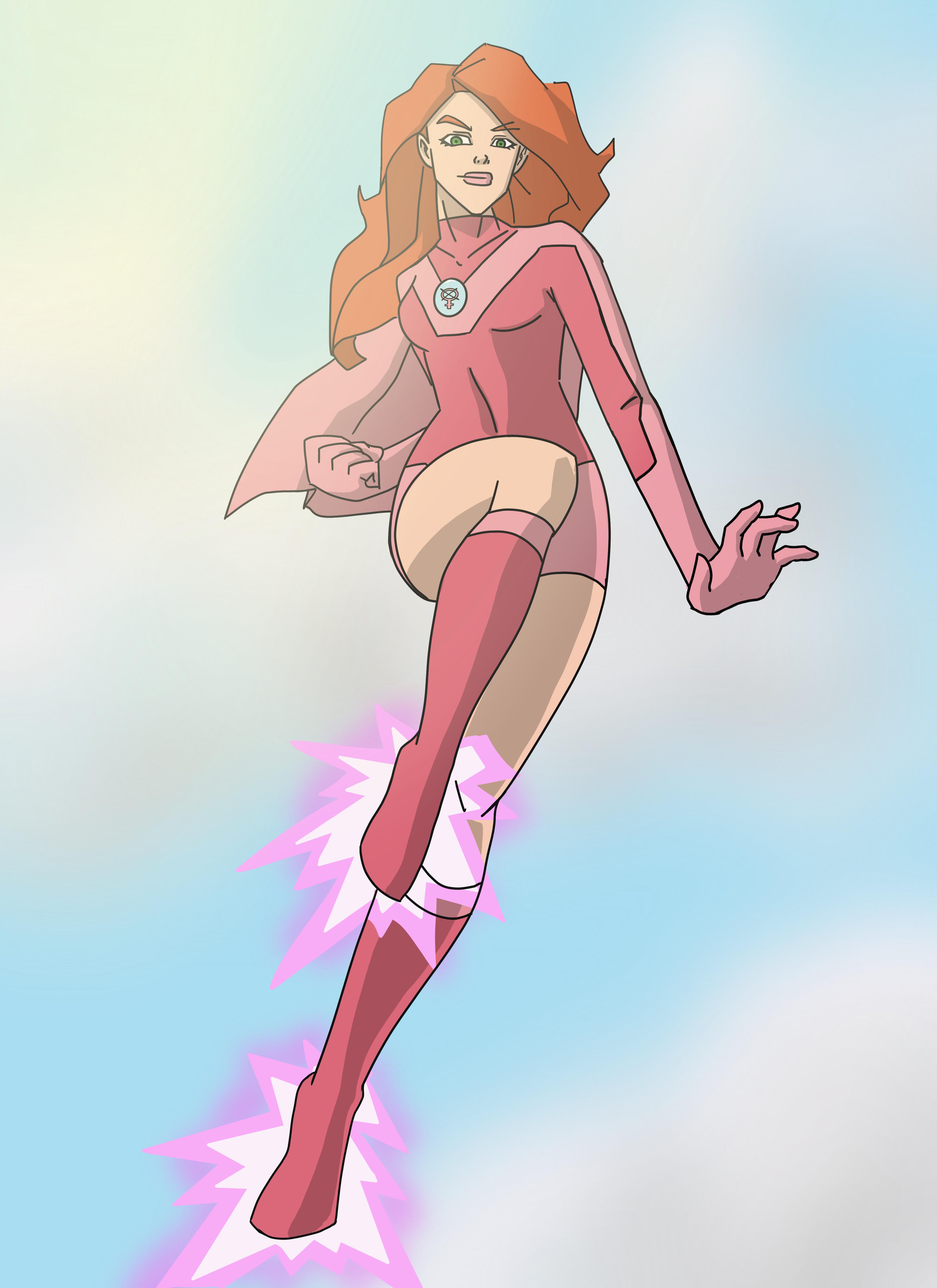 OC Fan art I did of Atom Eve because I was just that happy to hear Britta in this show