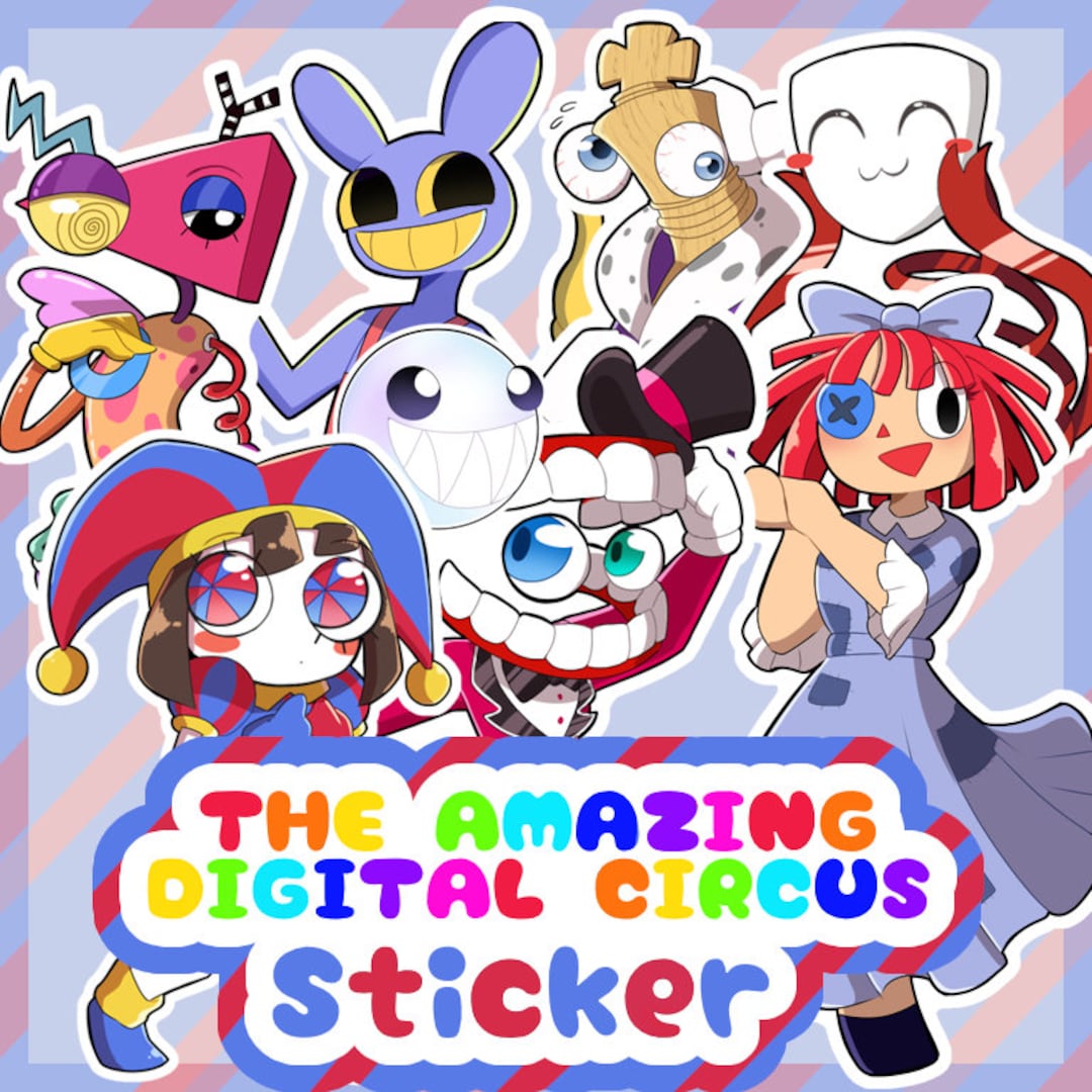 The Amazing Digital Circus Sticker TADC Sticker Pomni Jax
