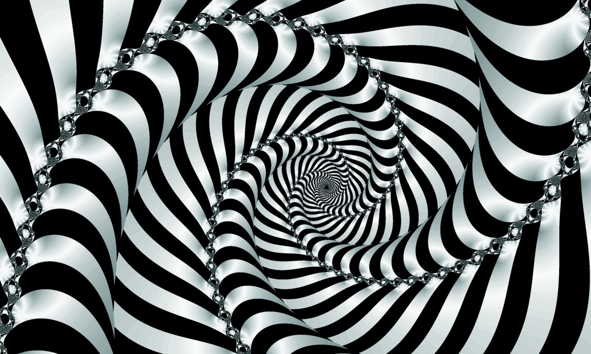 Spiral, Spinning, Dipping, Two Color Wallpaper