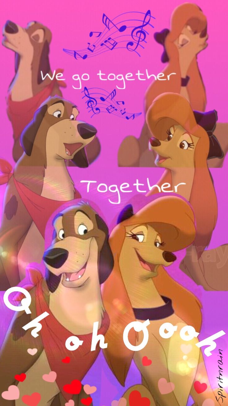 A Fox and the Hound 2 wallpaper I made! Featuring Dixie and Cash!:) I am happy for you to use it, just gi. The fox and the hound, Disney films, Childhood movies