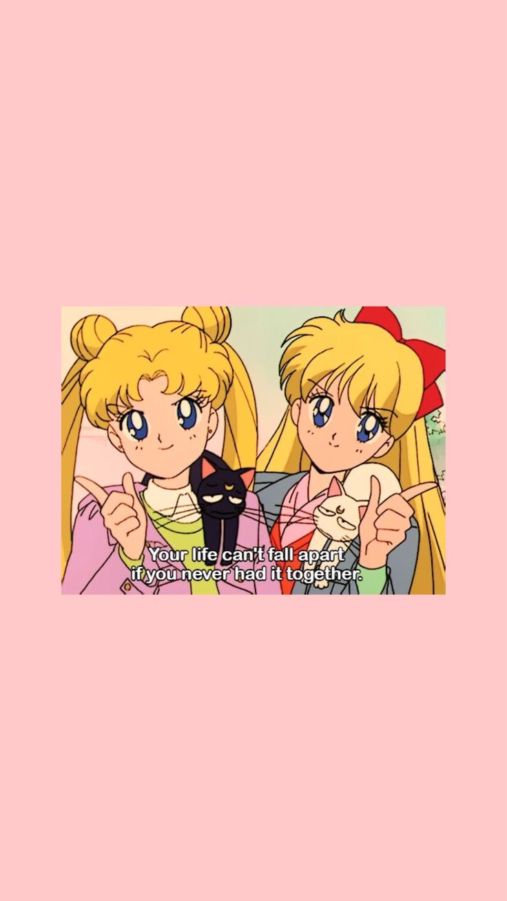 usagi & minako (aka moon & venus). Sailor moon quotes, Sailor moon aesthetic, Sailor moon wallpaper