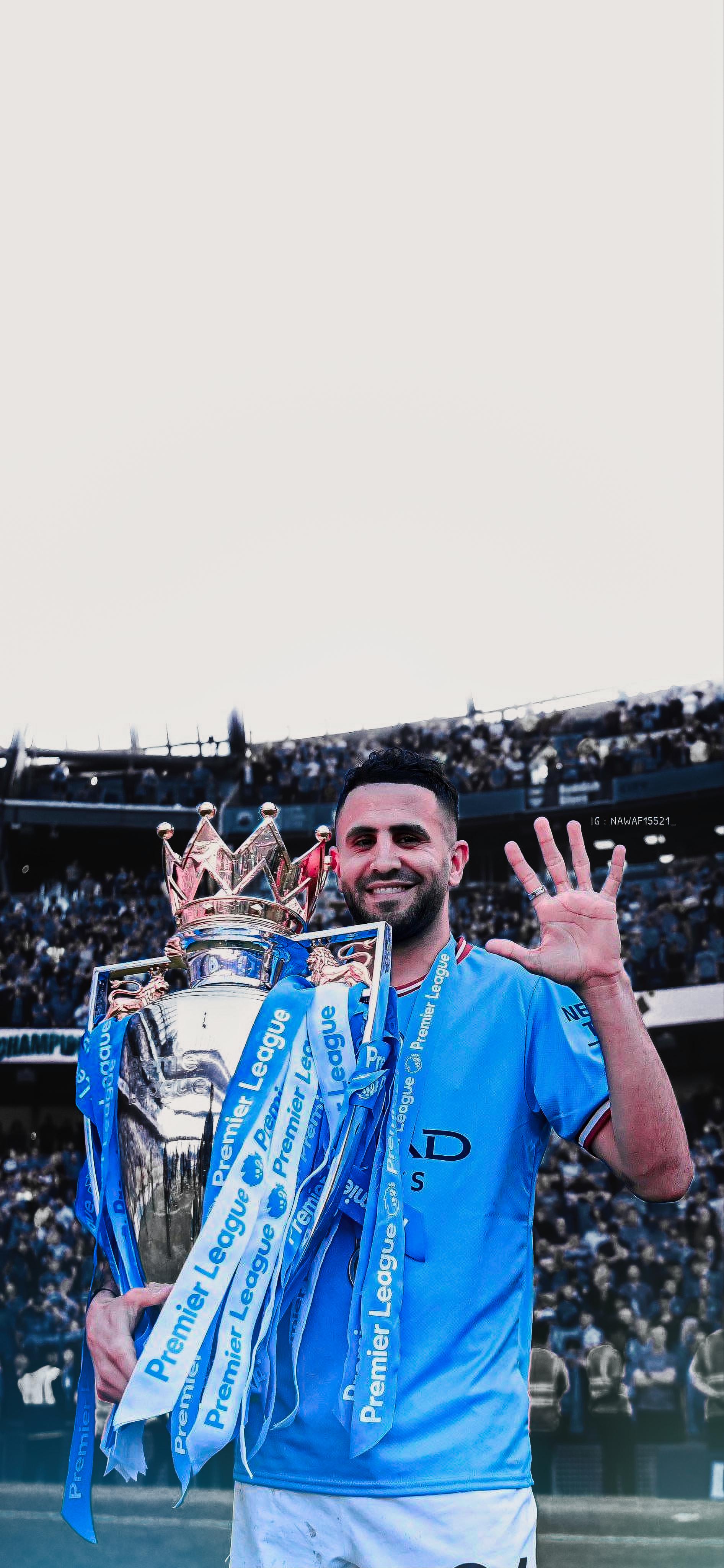 Phone wallpaper of players with trophy (edited by myself)