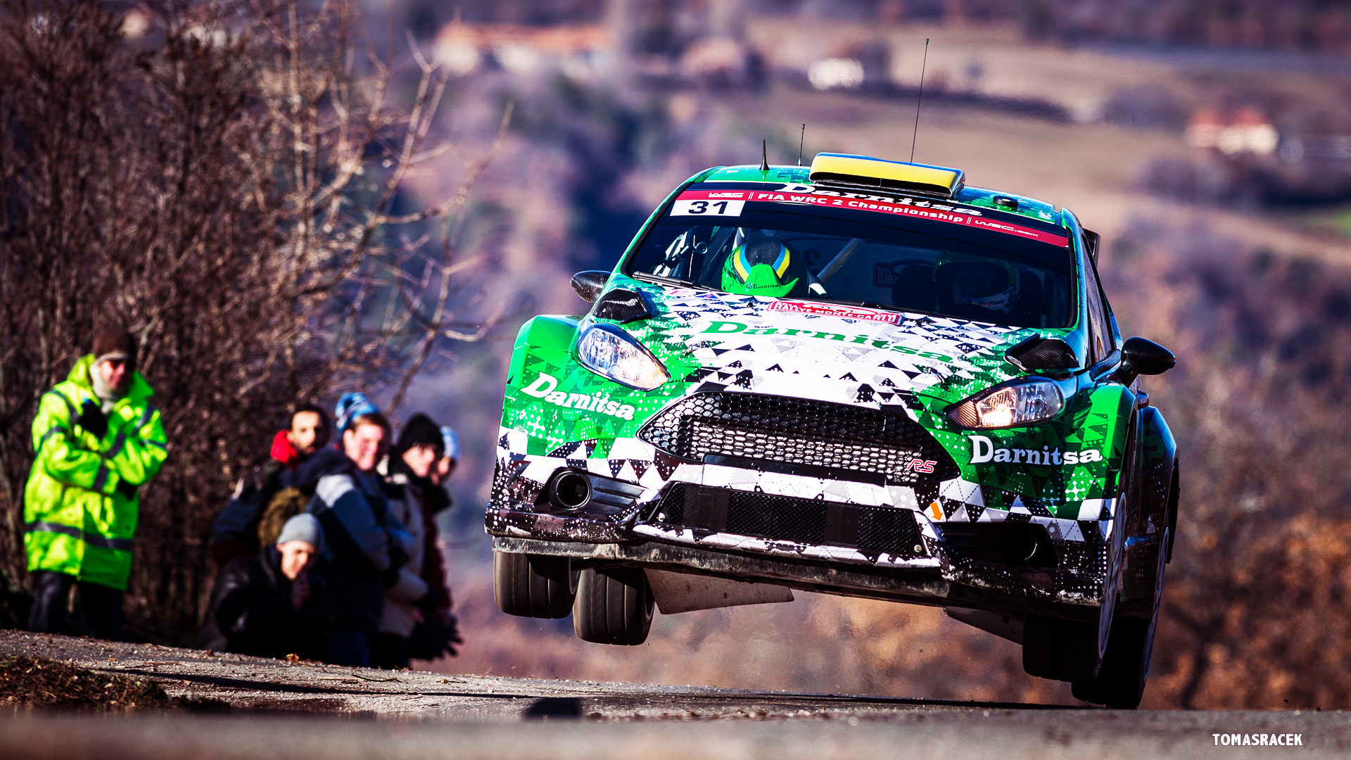 Picture Ford Tuning Rallying Fiesta WRC Green Front 1920x1080